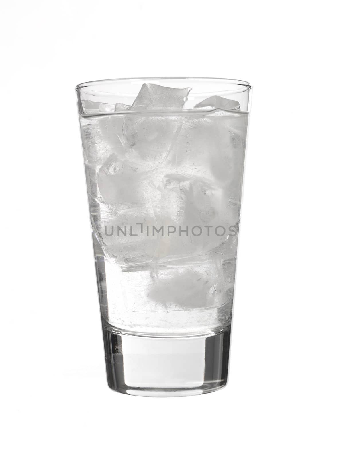 Glass with water and ice by gemenacom