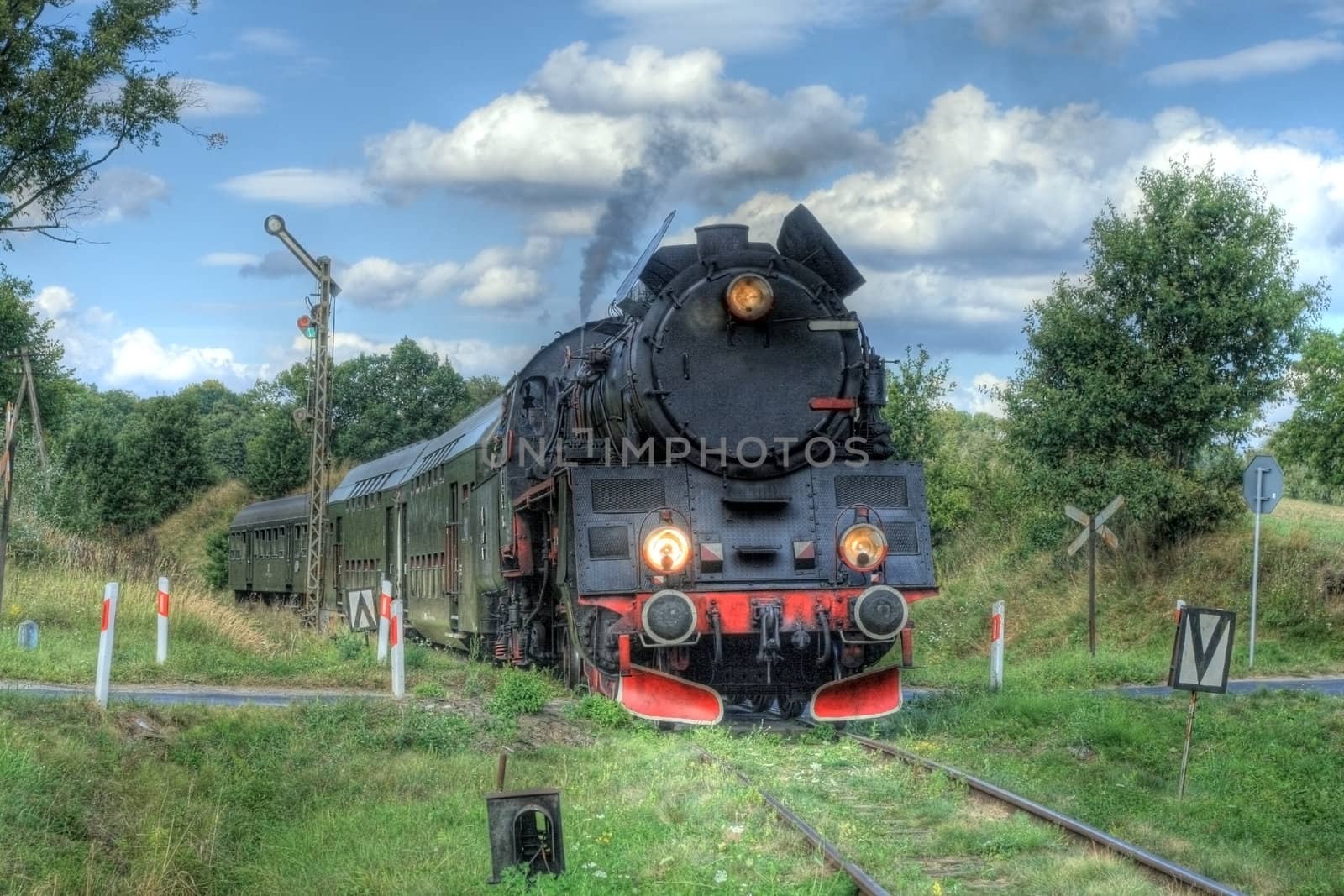 Retro steam train by remik44992