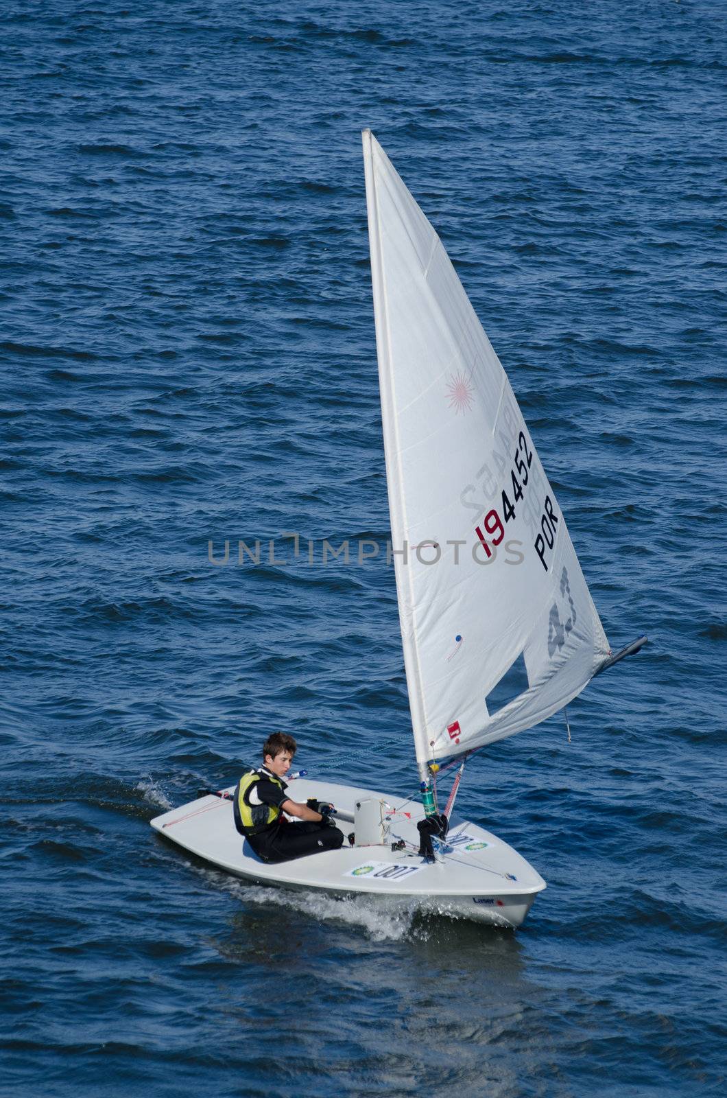 AVEIRO - AUGUST 27: Participant boat on thes competition during the 49th Cruzeiro da Ria August 27, 2011 in Aveiro, Portugal.