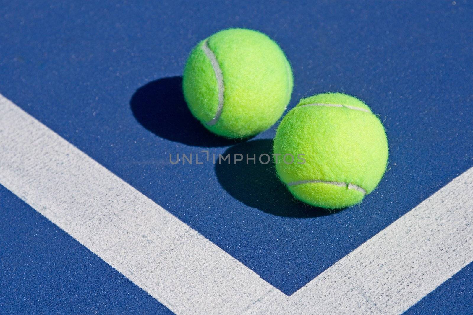 Resort tennis club and tennis courts with balls