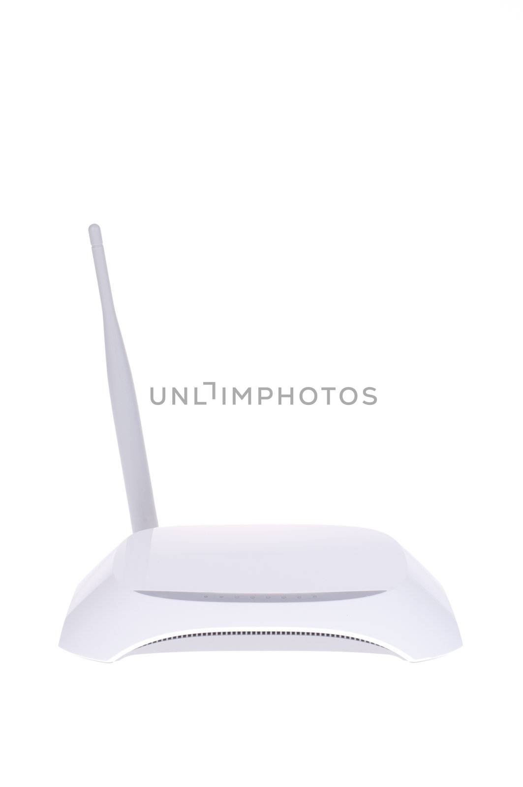 Internet wireless router isolated on white background