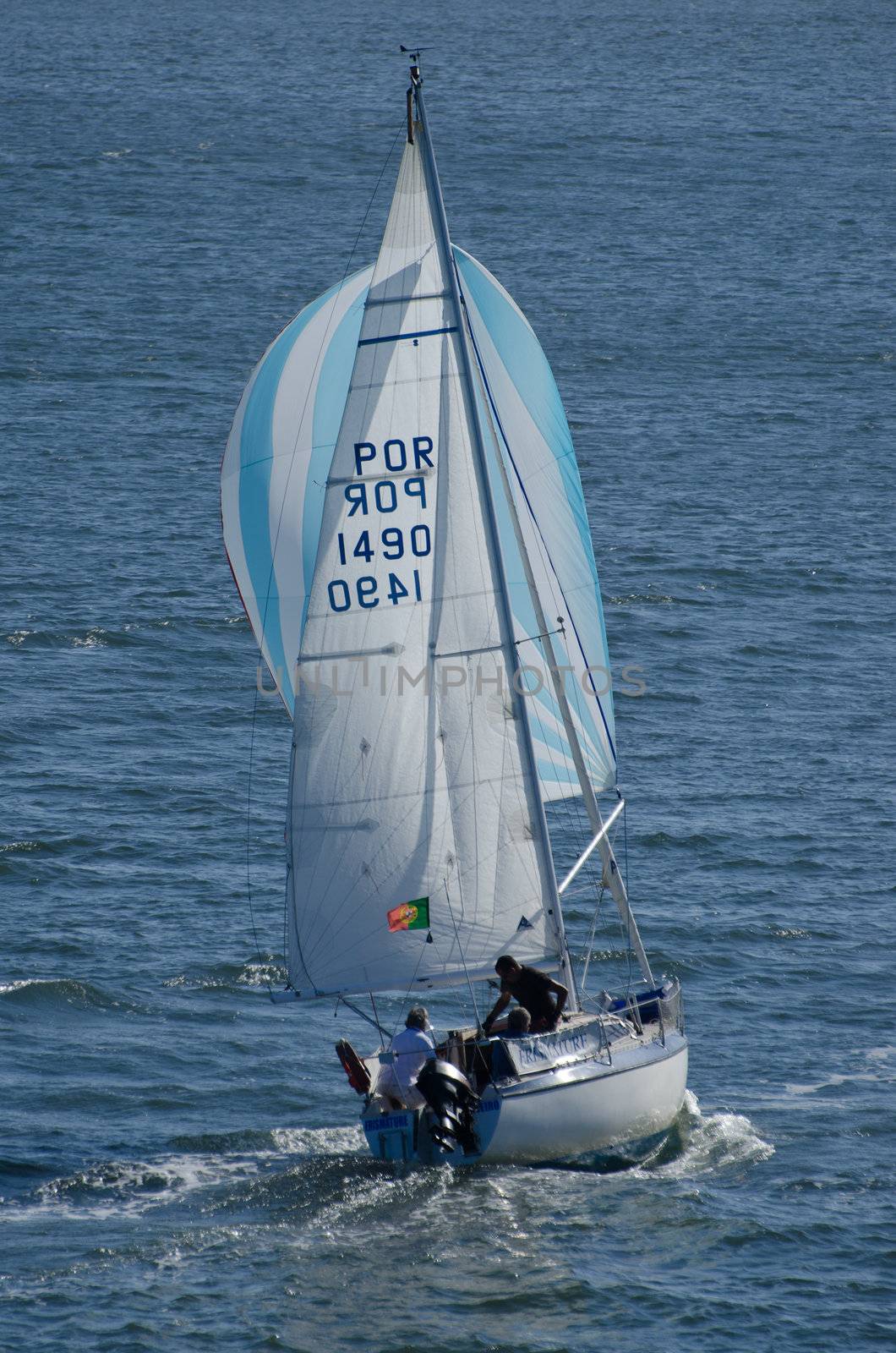 AVEIRO - AUGUST 27: Participant boat on thes competition during the 49th Cruzeiro da Ria August 27, 2011 in Aveiro, Portugal.