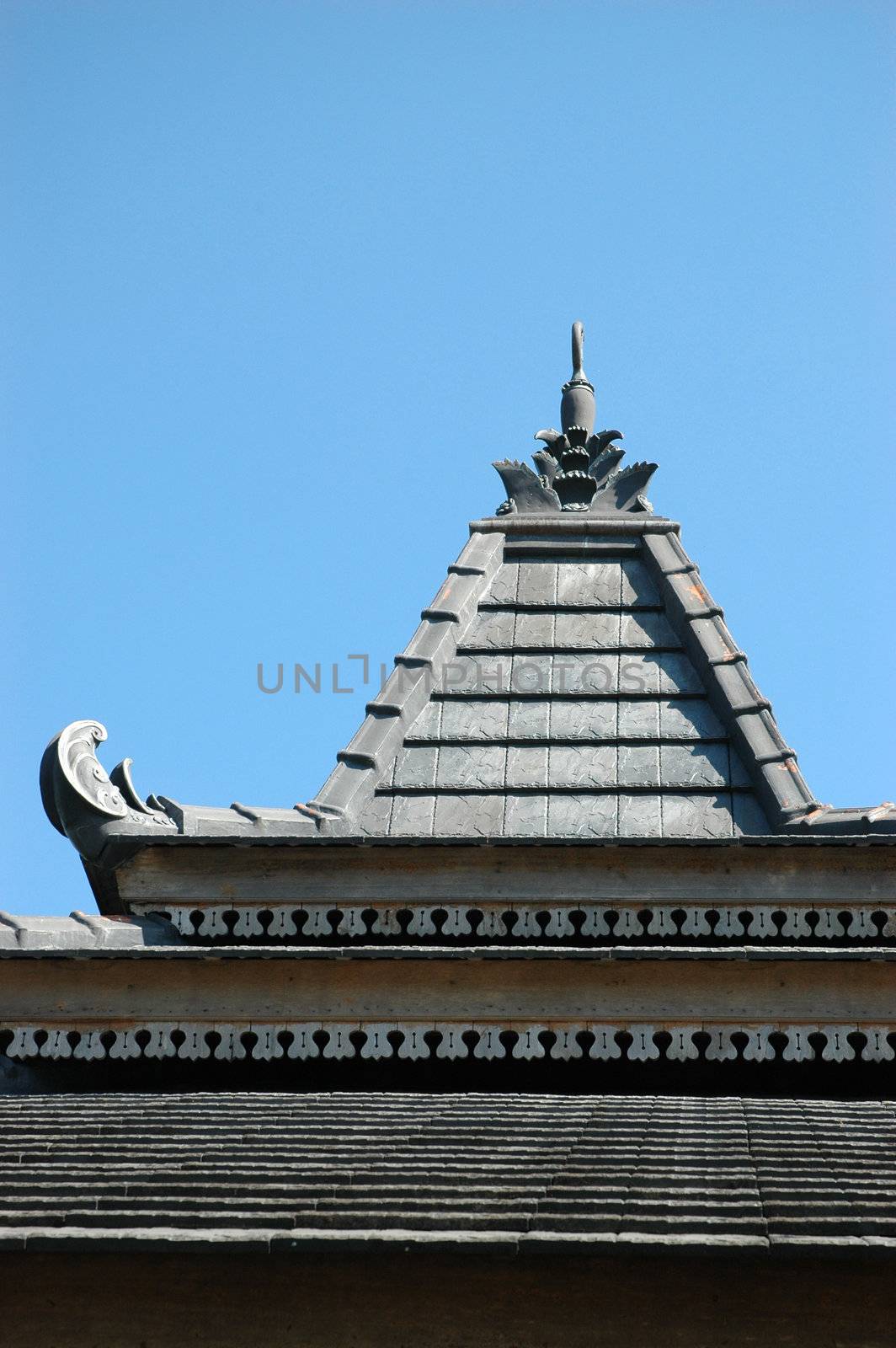traditional central java house called joglo that has unique design
