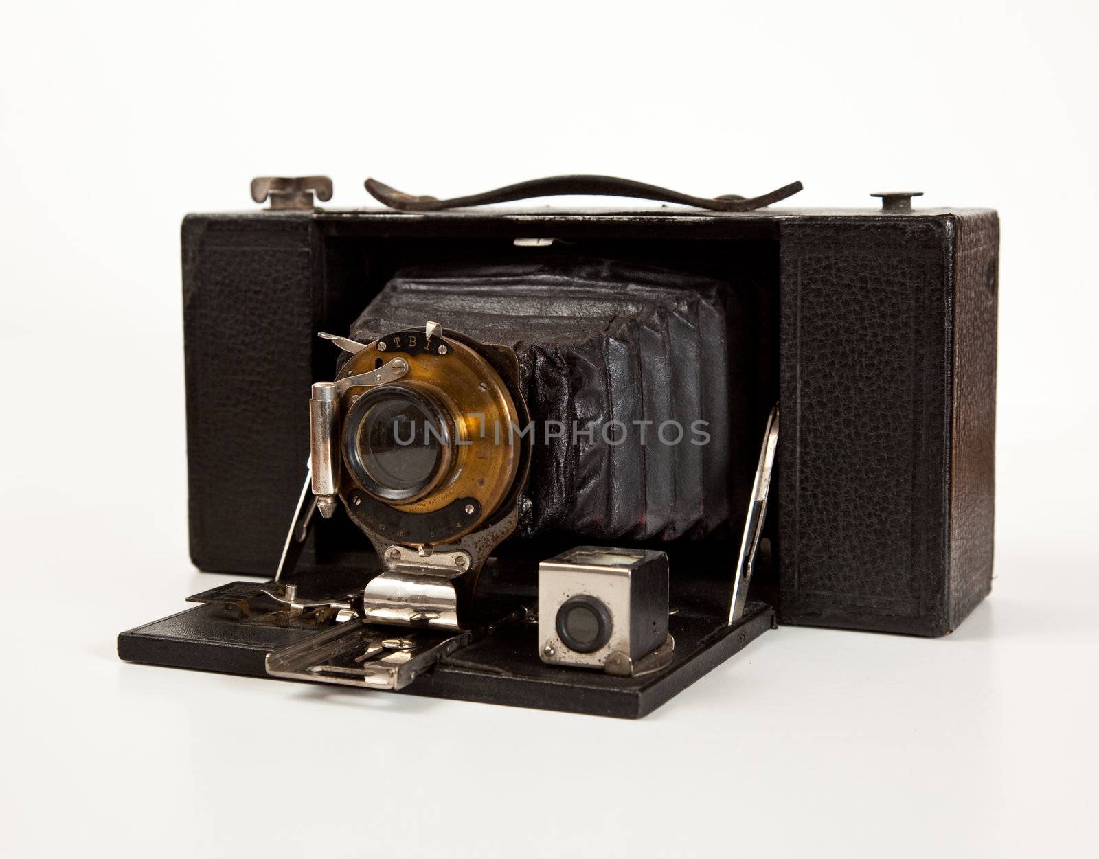 Ancient Camera in front view by steheap