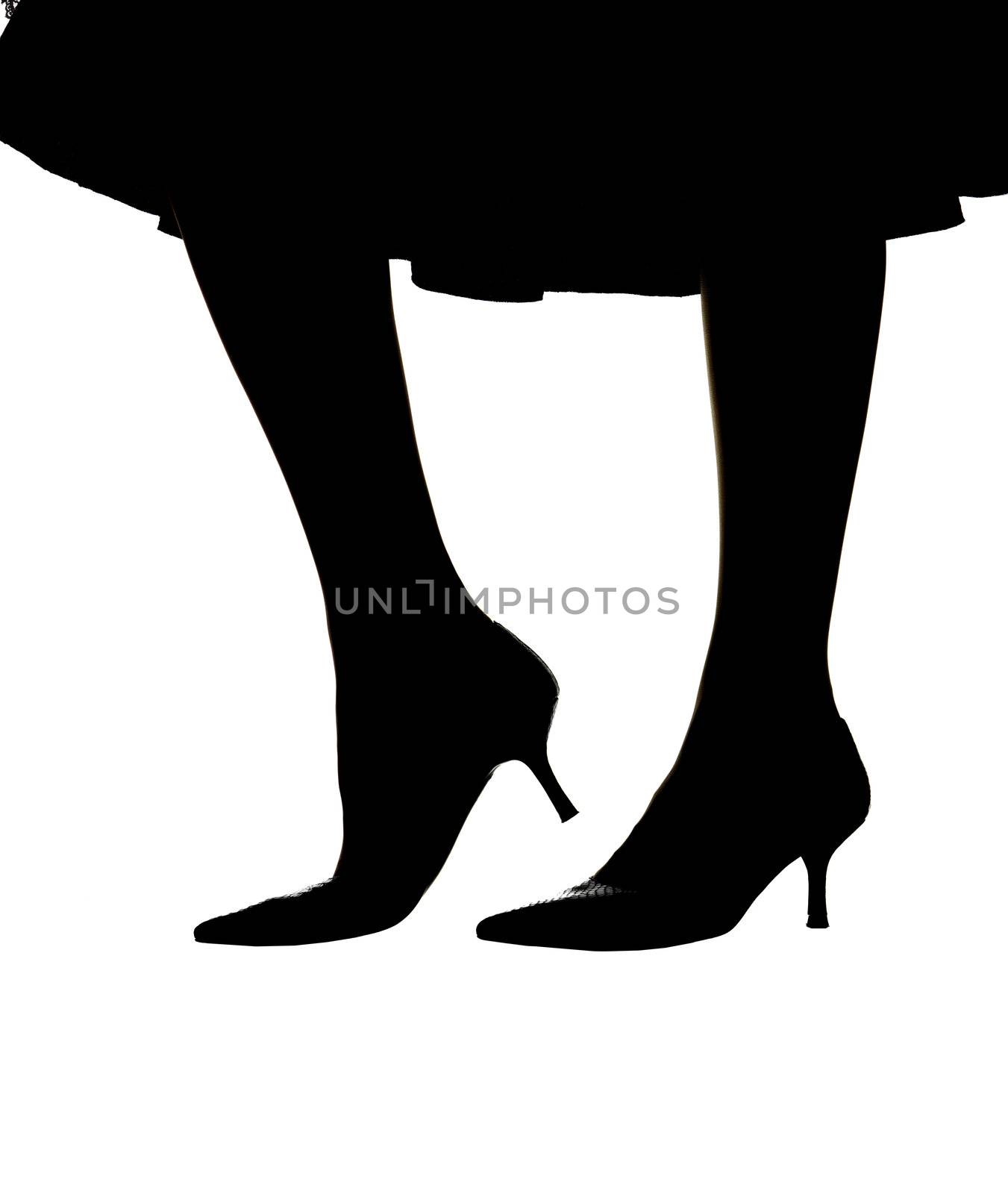 a woman's silhouette