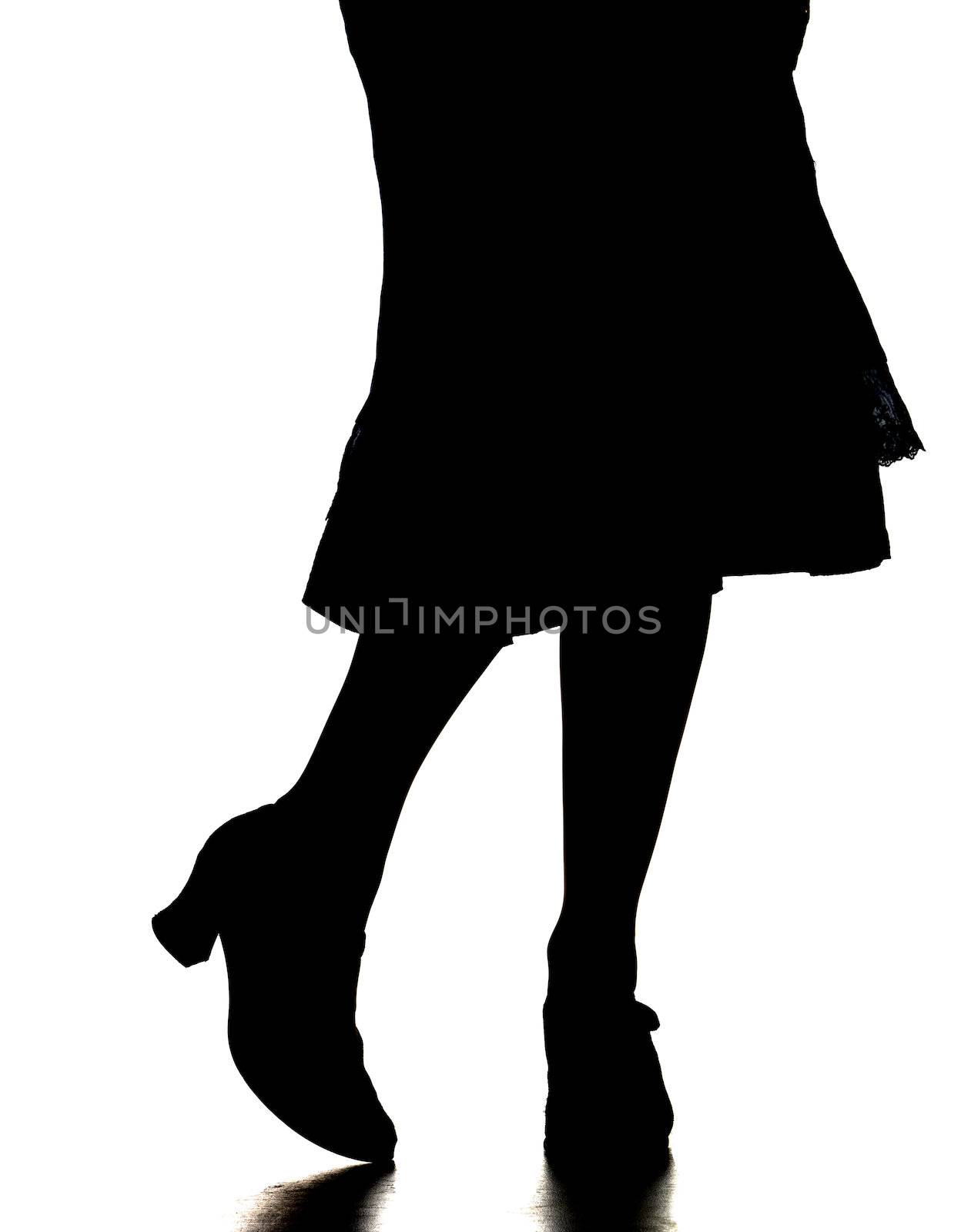 a woman's silhouette