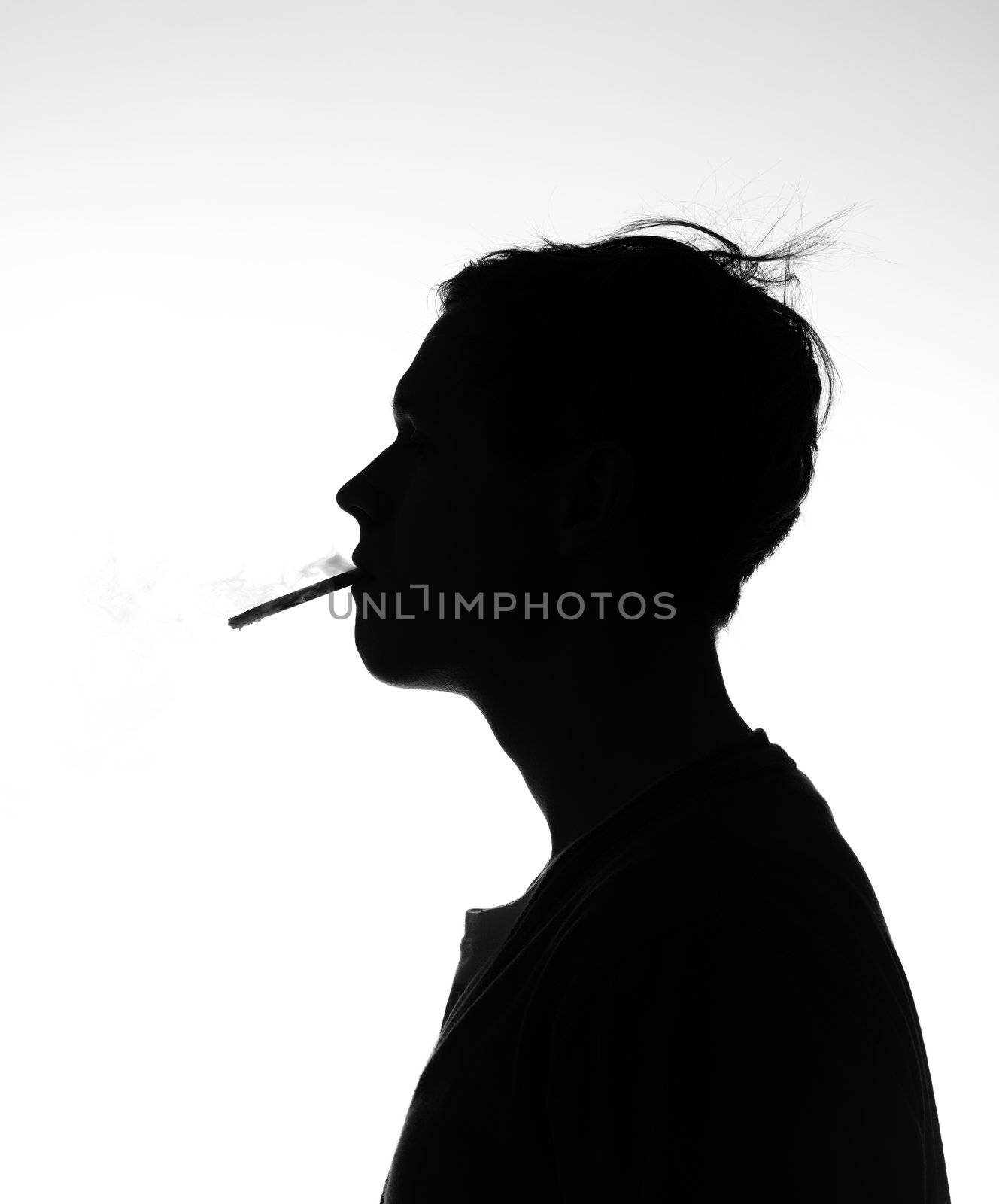 A man smoking