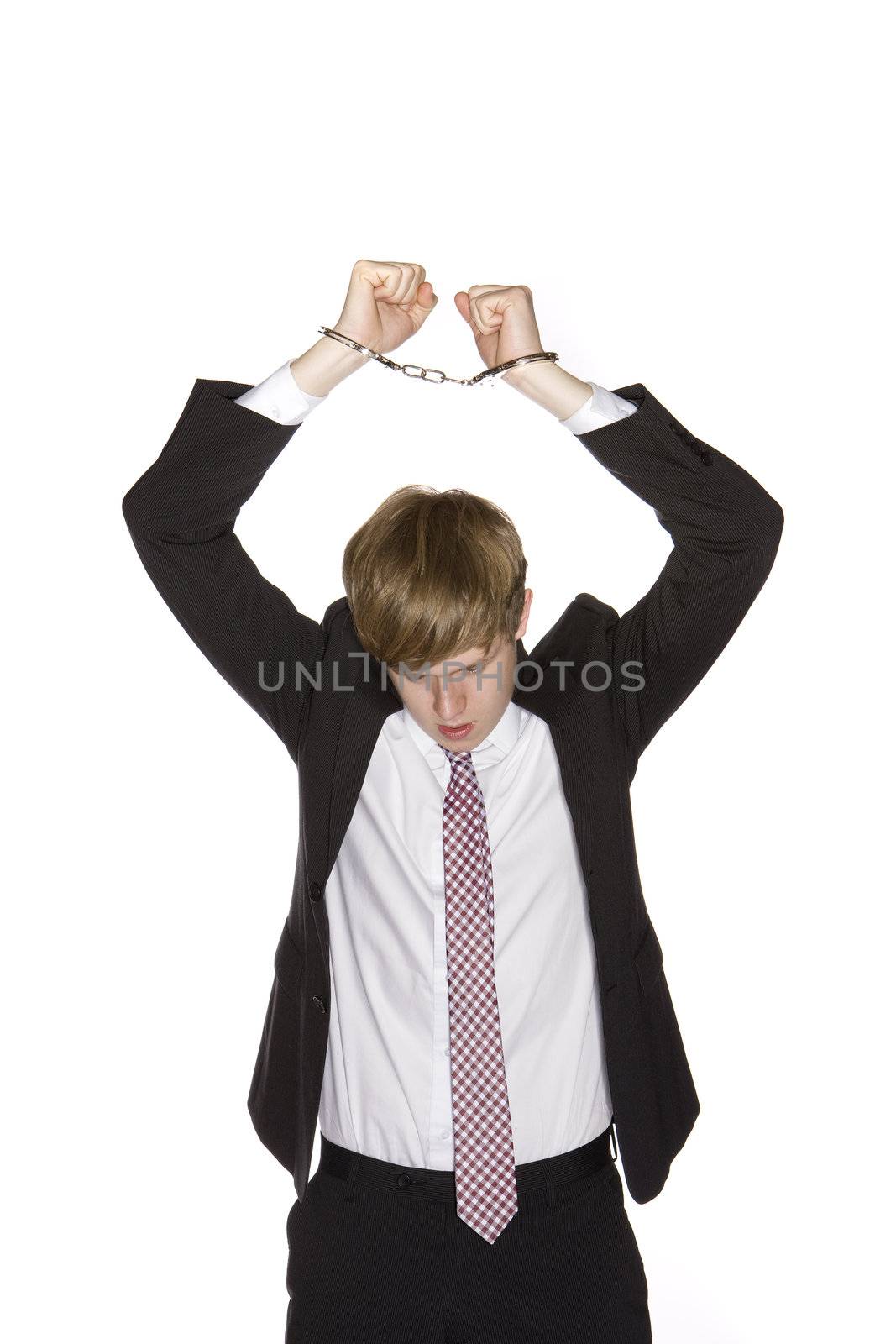 man in handcuffs by gemenacom