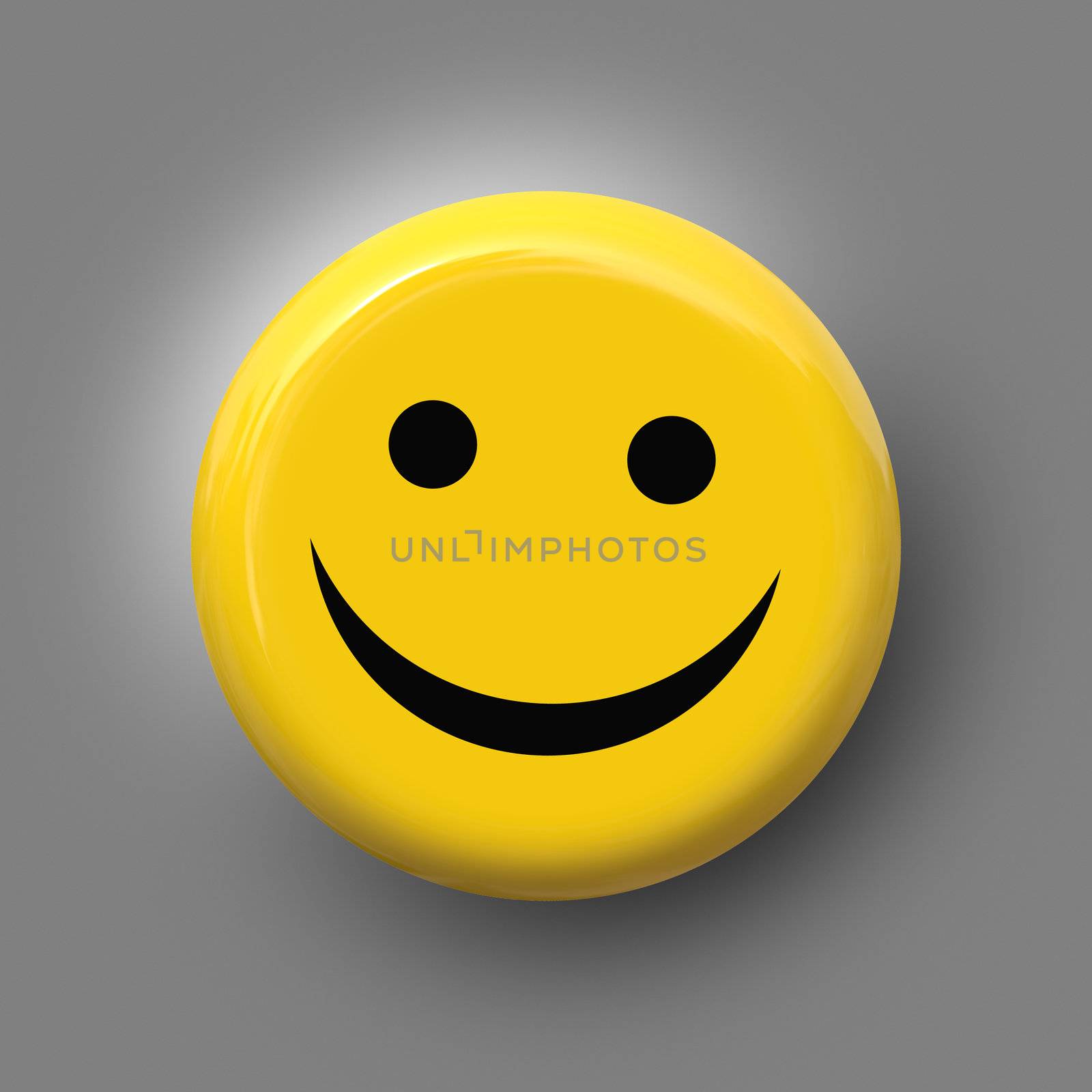 An image of a nice smile on yellow background
