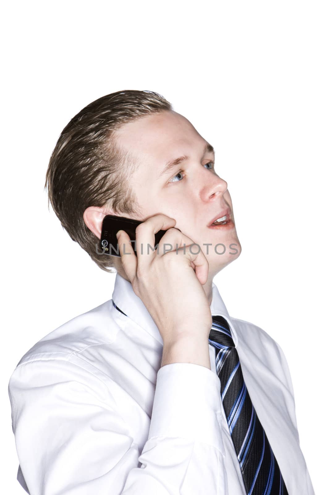 Man speaking in the phone by gemenacom