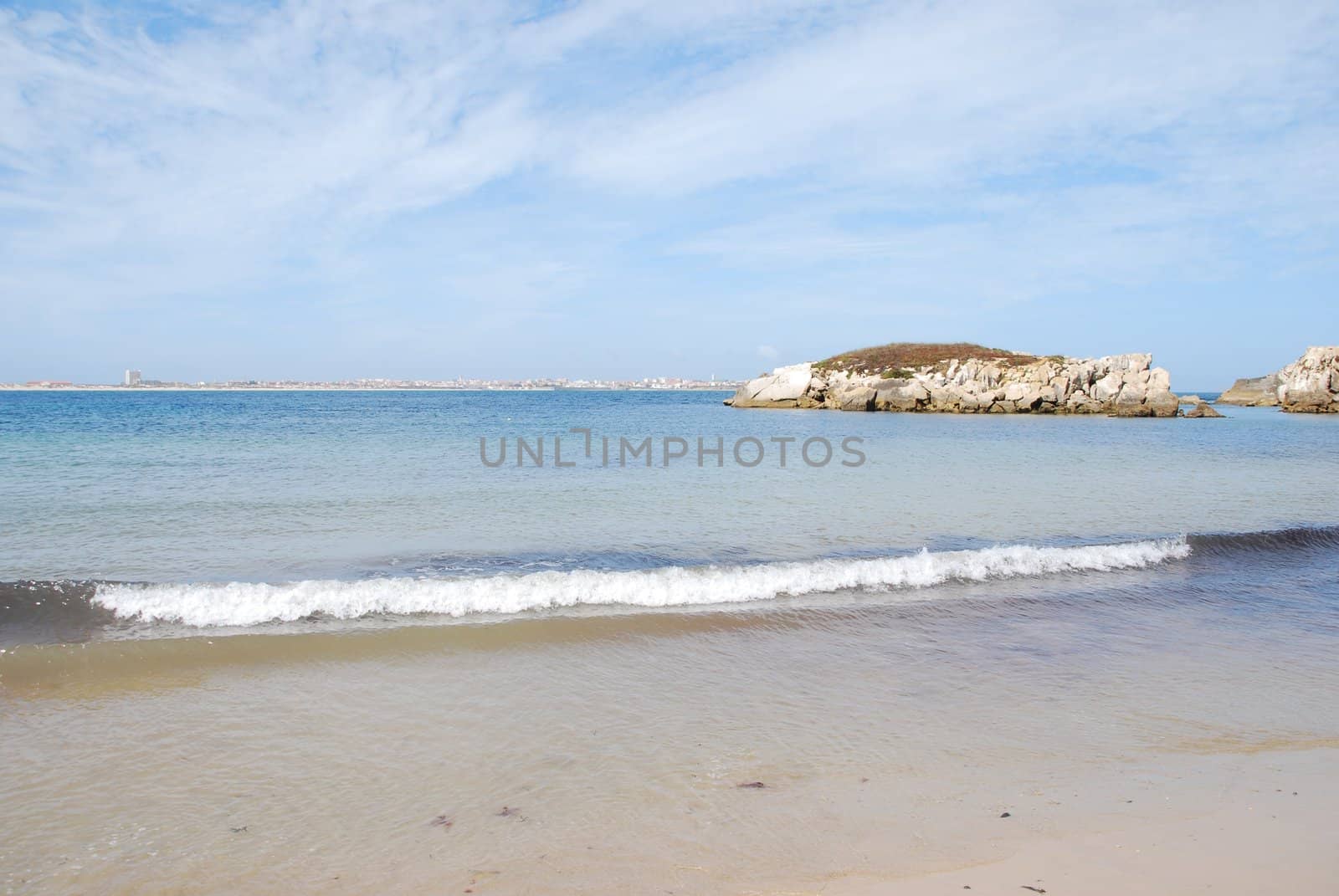 stunning and famous beach in Baleal, Portugal