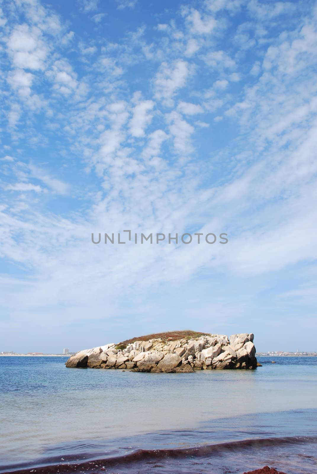 Huge rock at Baleal beach (dramatic cloudscape) by luissantos84