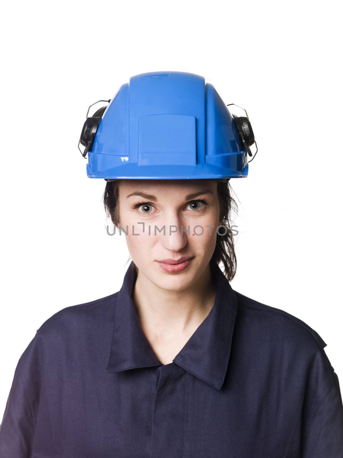 Female buildingworker by gemenacom