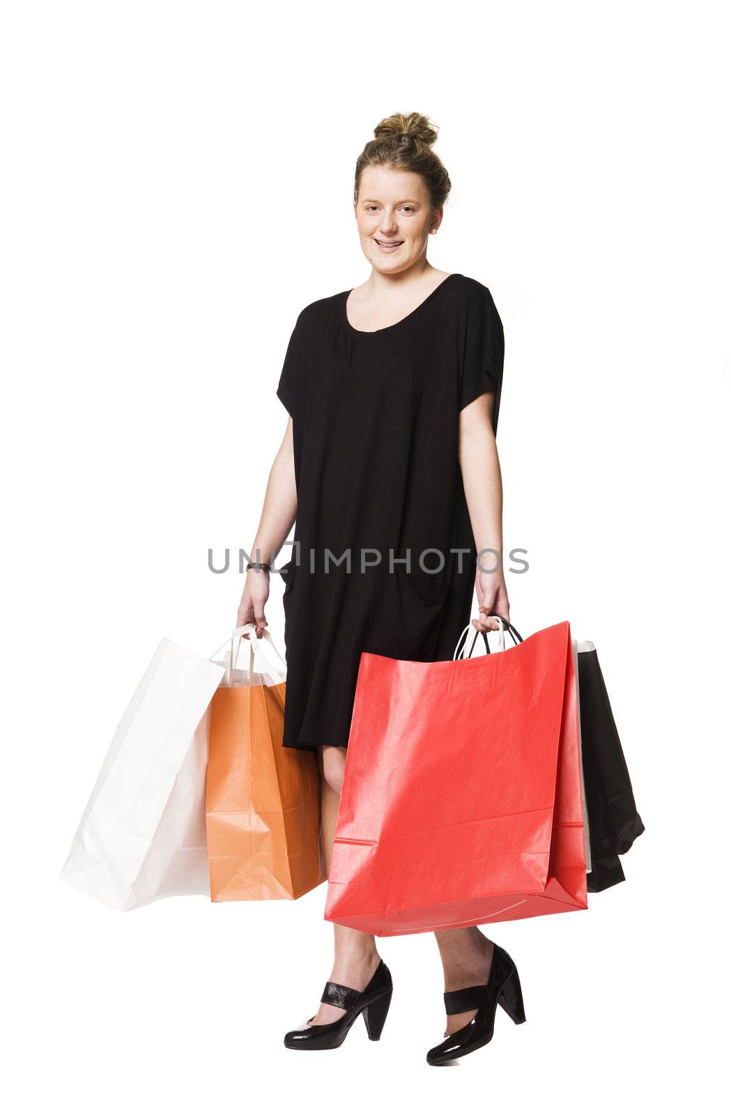Girl with shoppingbags