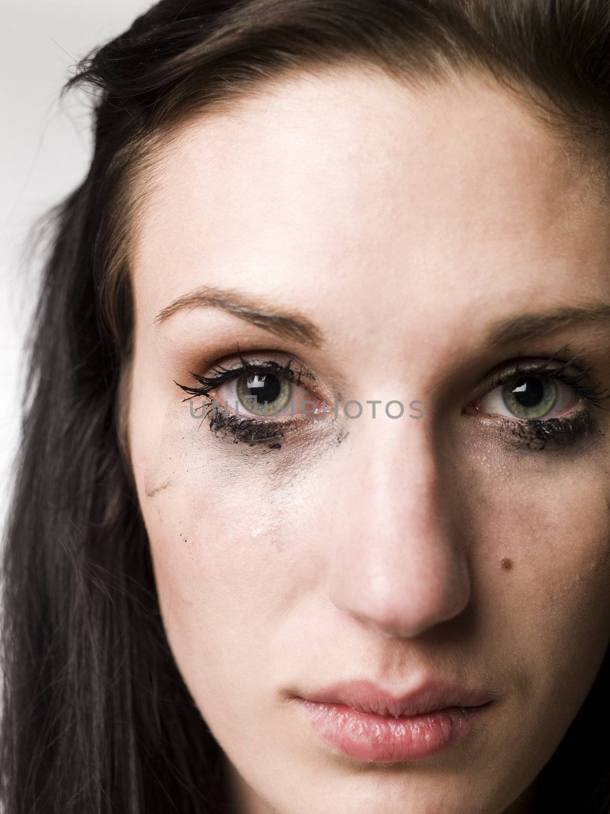 Close-up of a crying woman