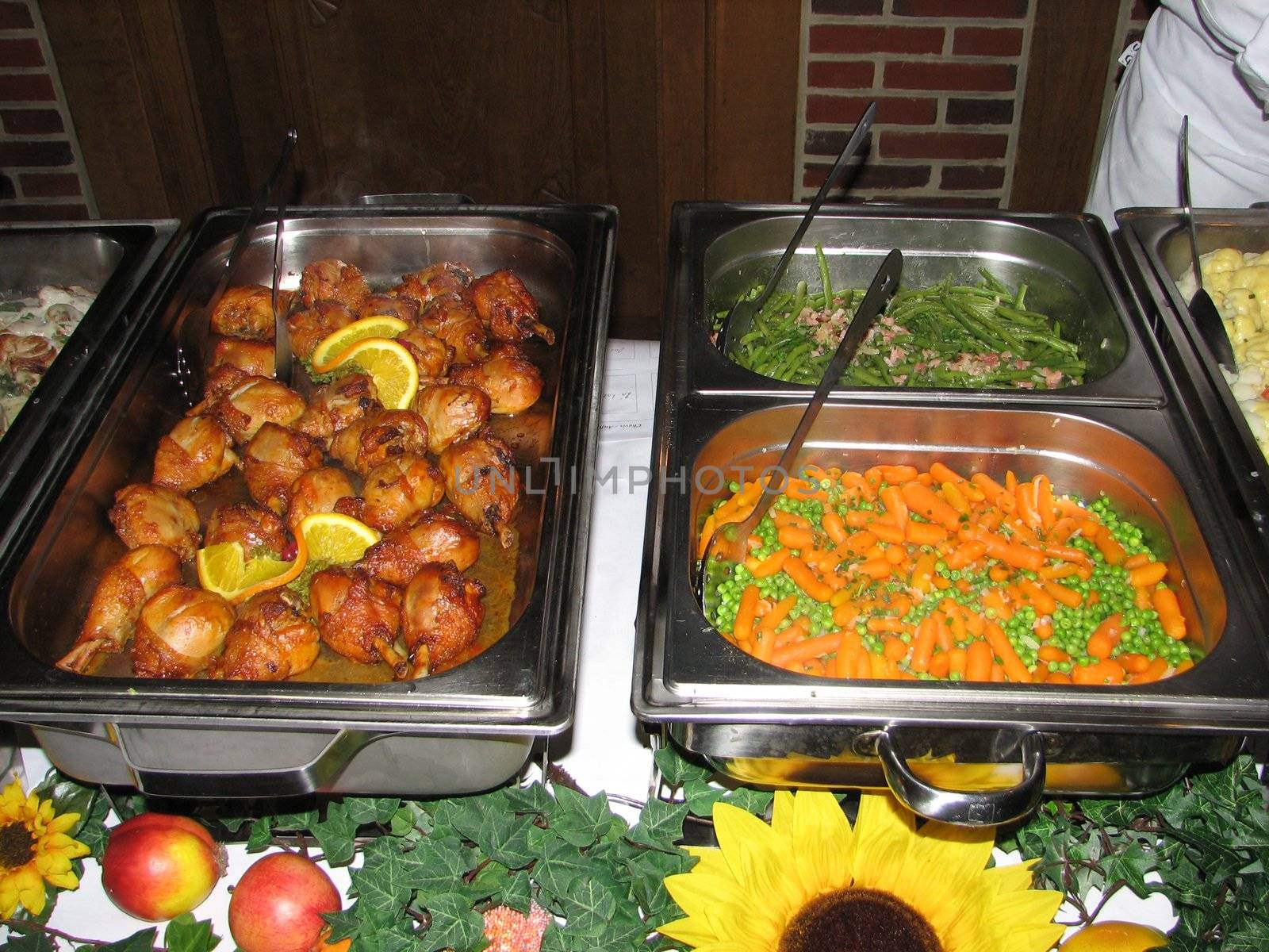 part of a buffet catering