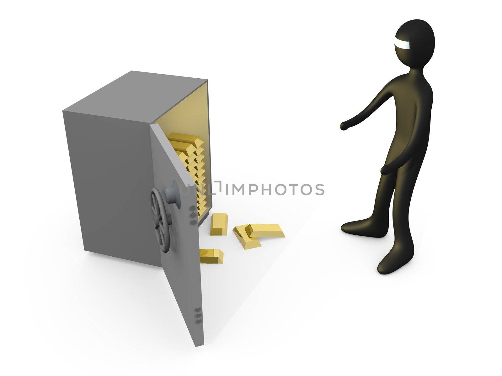 Computer generated image - Unlock The Vault.