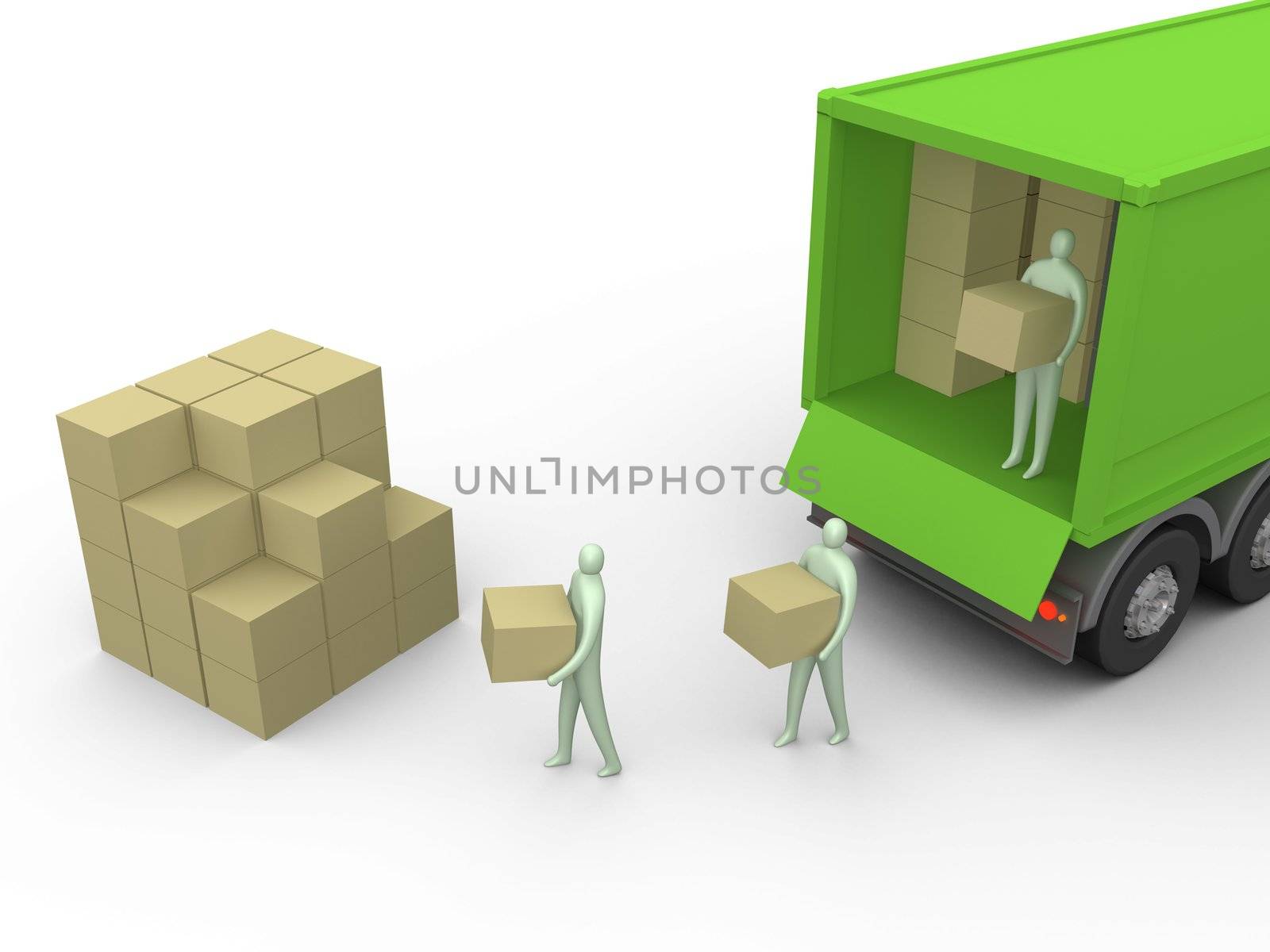 Computer generated image - Cargo-Truck.