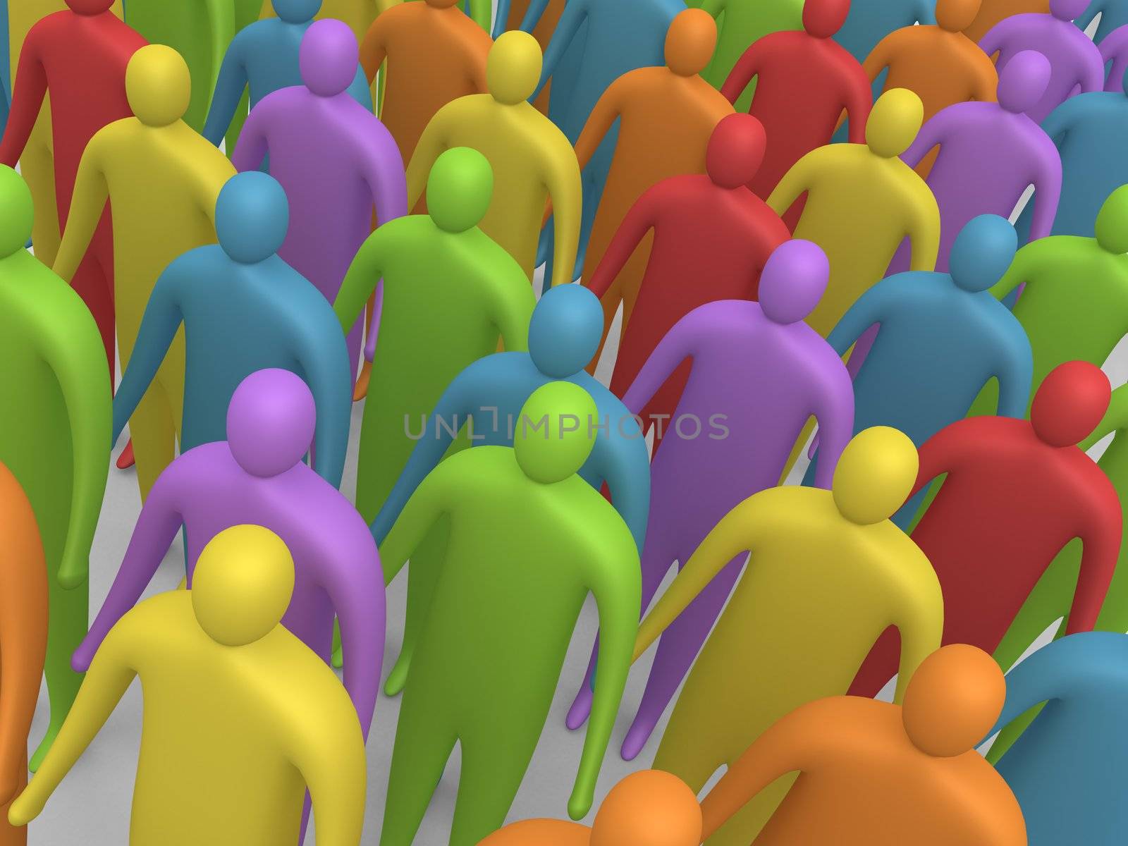 Multicolor People by 3pod