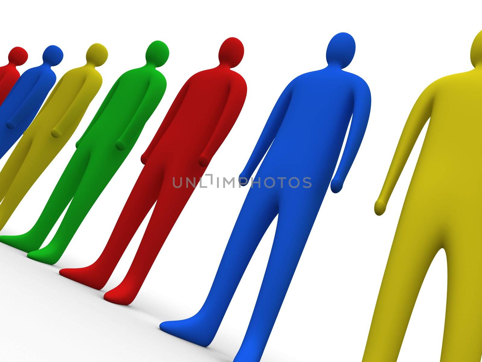 Multicolor People by 3pod