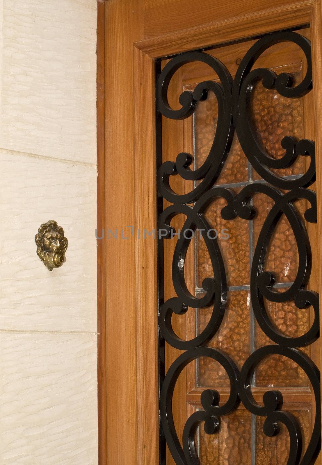 A medieval and old house door in Mdina on the island of Malta