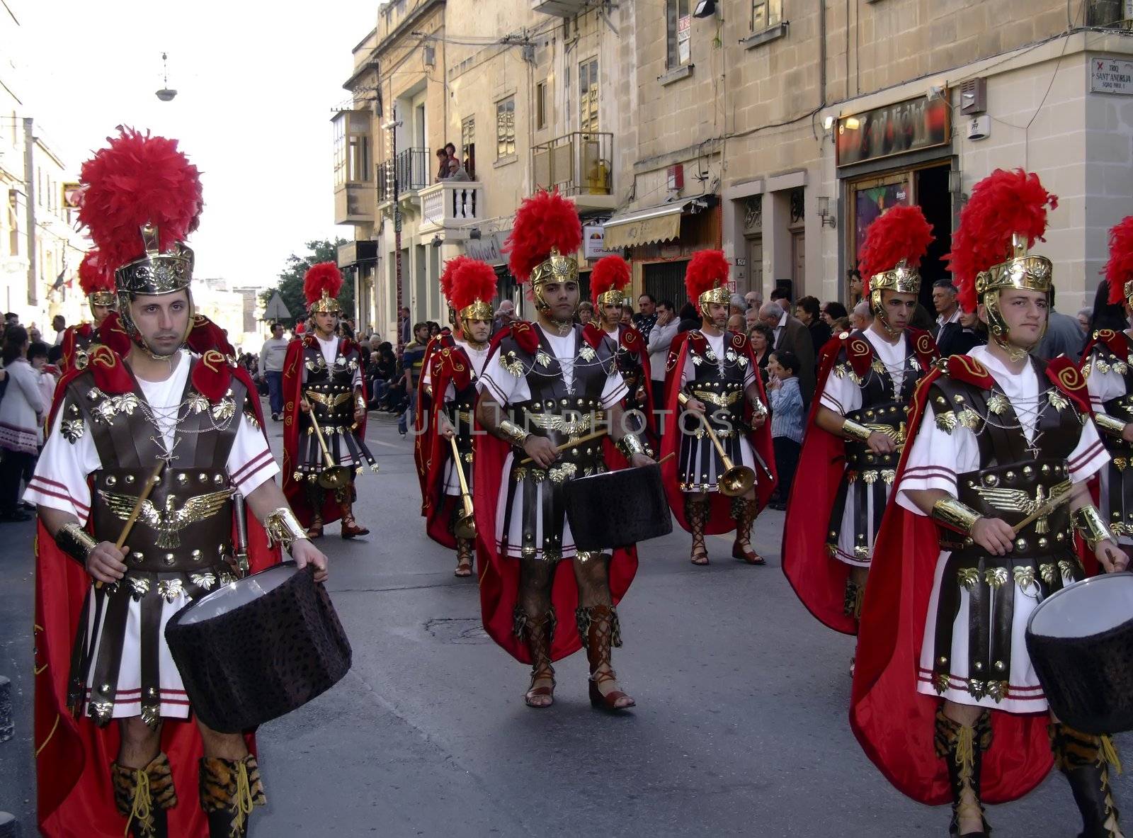 SPQR Series - Imagery depicting re-enactment of Roman Empire legion march, during Good Friday procession in Malta. No detail is spared, resulting in realistic weaponry and uniforms.