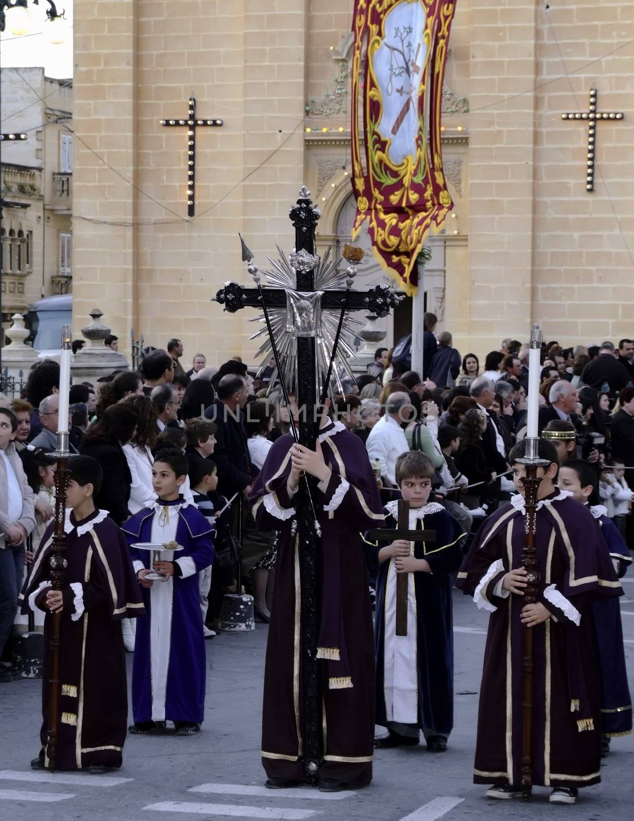 Biblical Series - Good Friday Procession in the town of Luqa in the Mediterranean island of Malta.