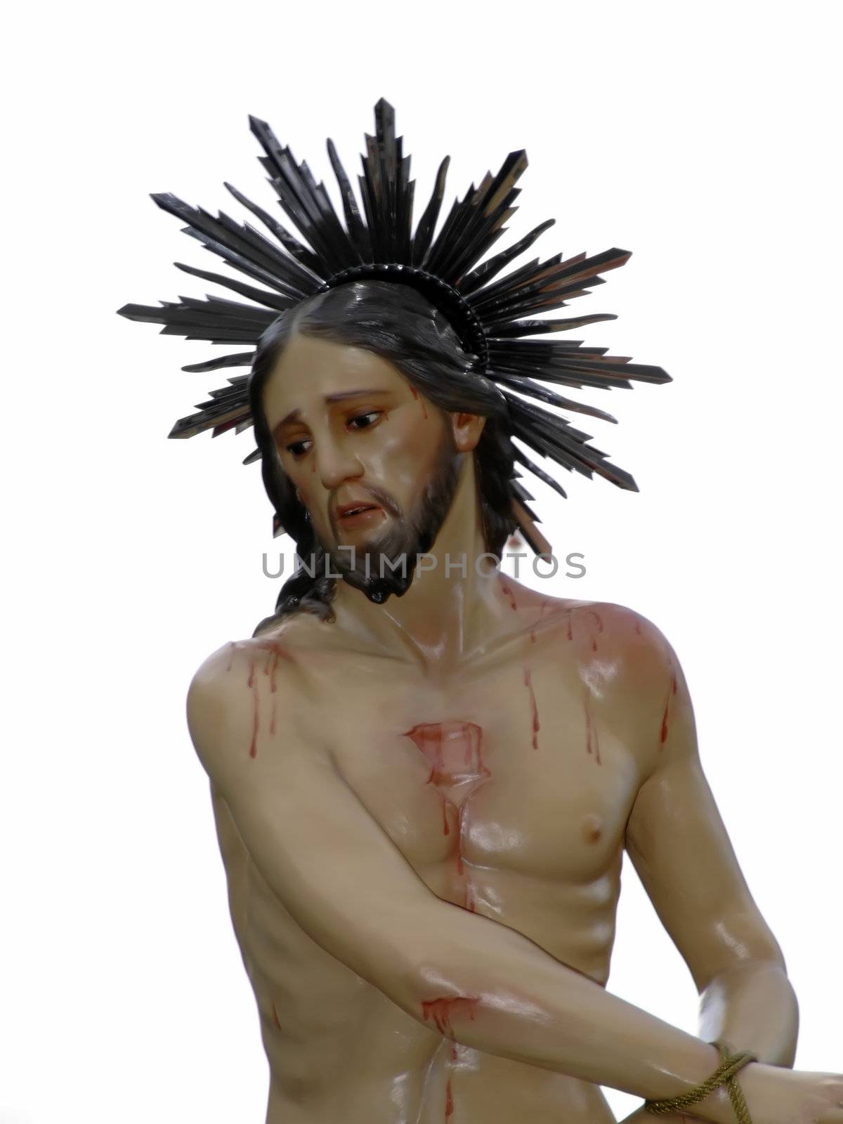 Statue of Jesus - The Flogging during His Passion