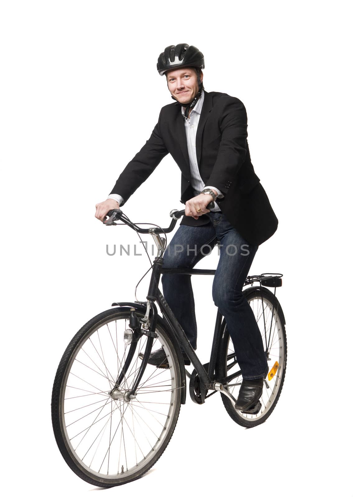 Man with bike by gemenacom
