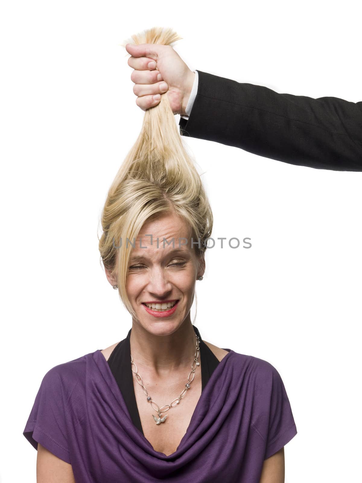 Man pulling a woman in the hair by gemenacom