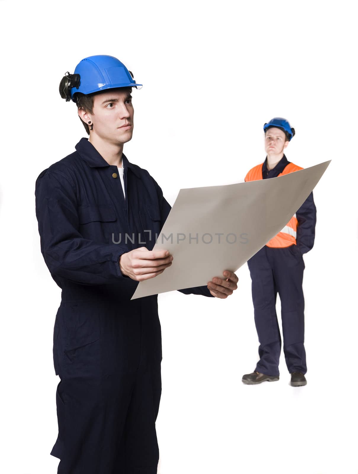 Men in working clothes