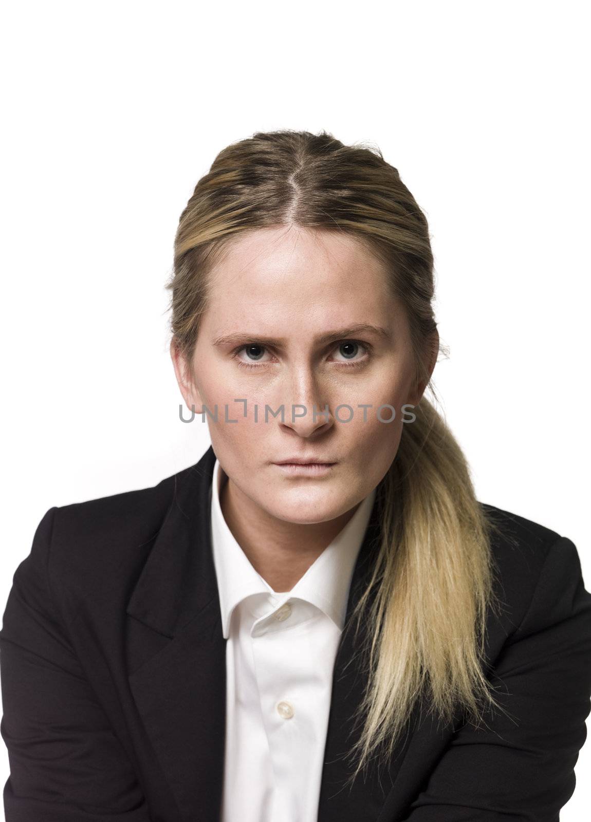 Portrait of an angry woman