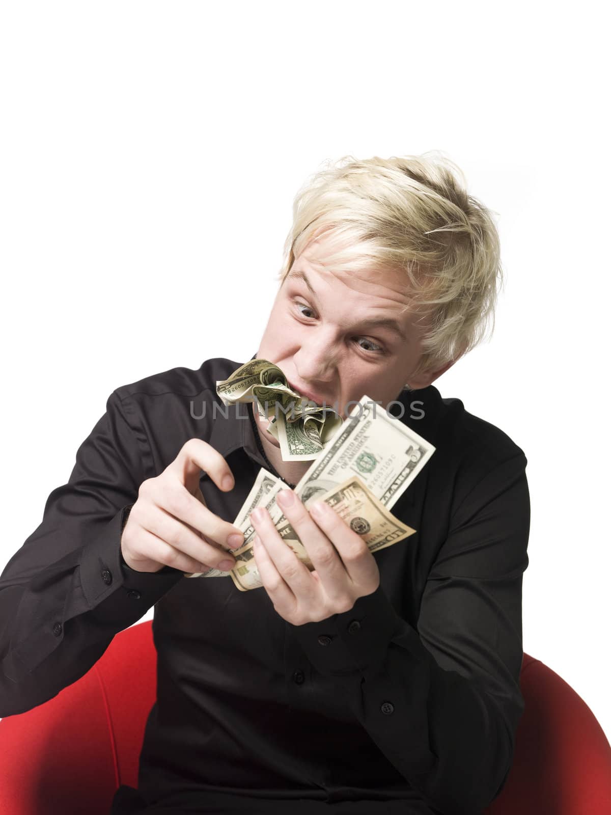 Man eating money by gemenacom