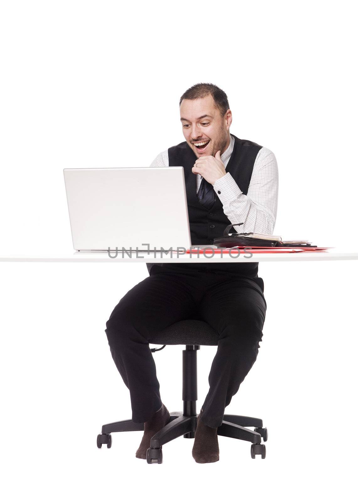 Man behind a desk by gemenacom