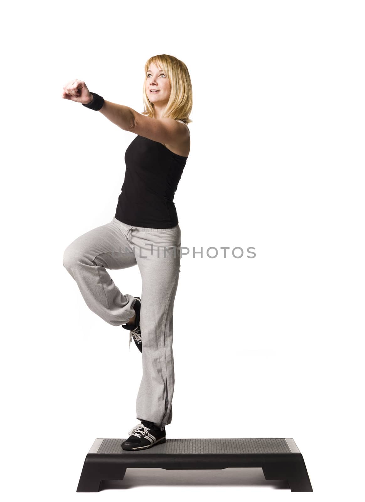 Girl working out