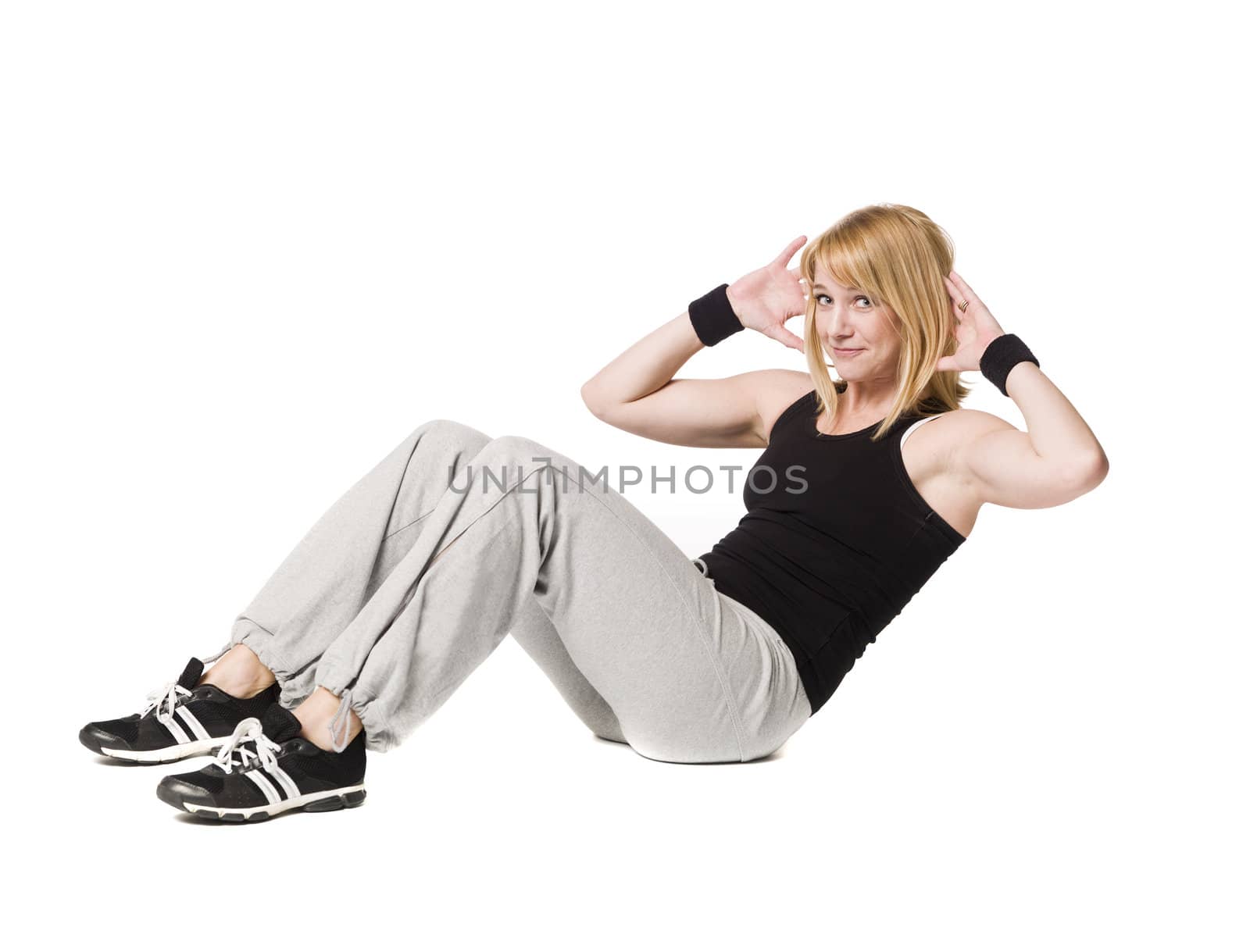 Woman doing situps