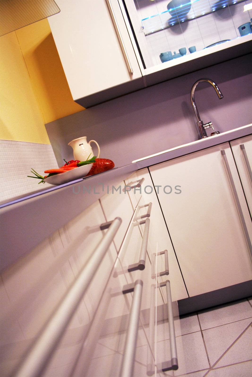 detail in a modern and new kitchen