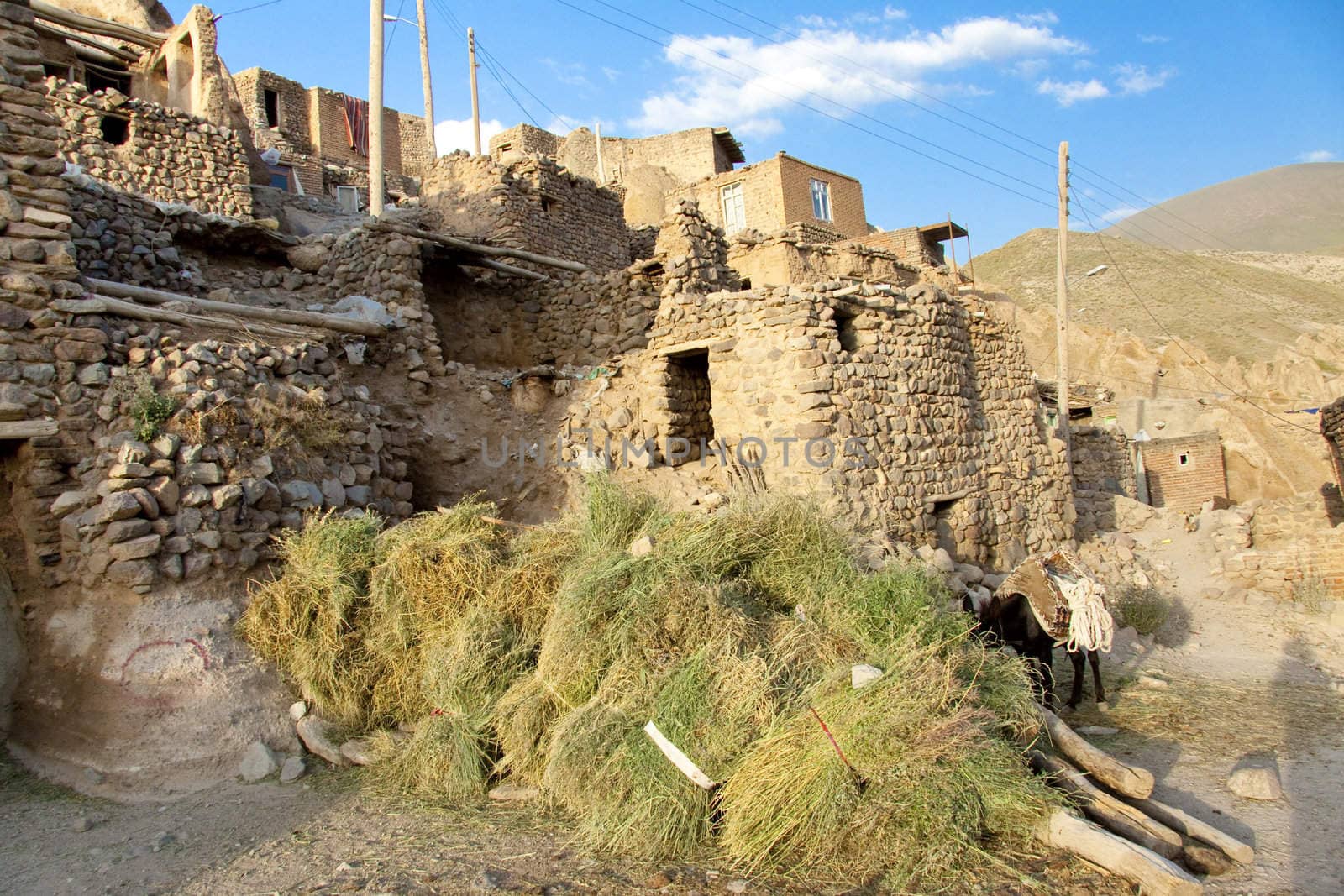 Small old village in mountain, Candovan - Iran