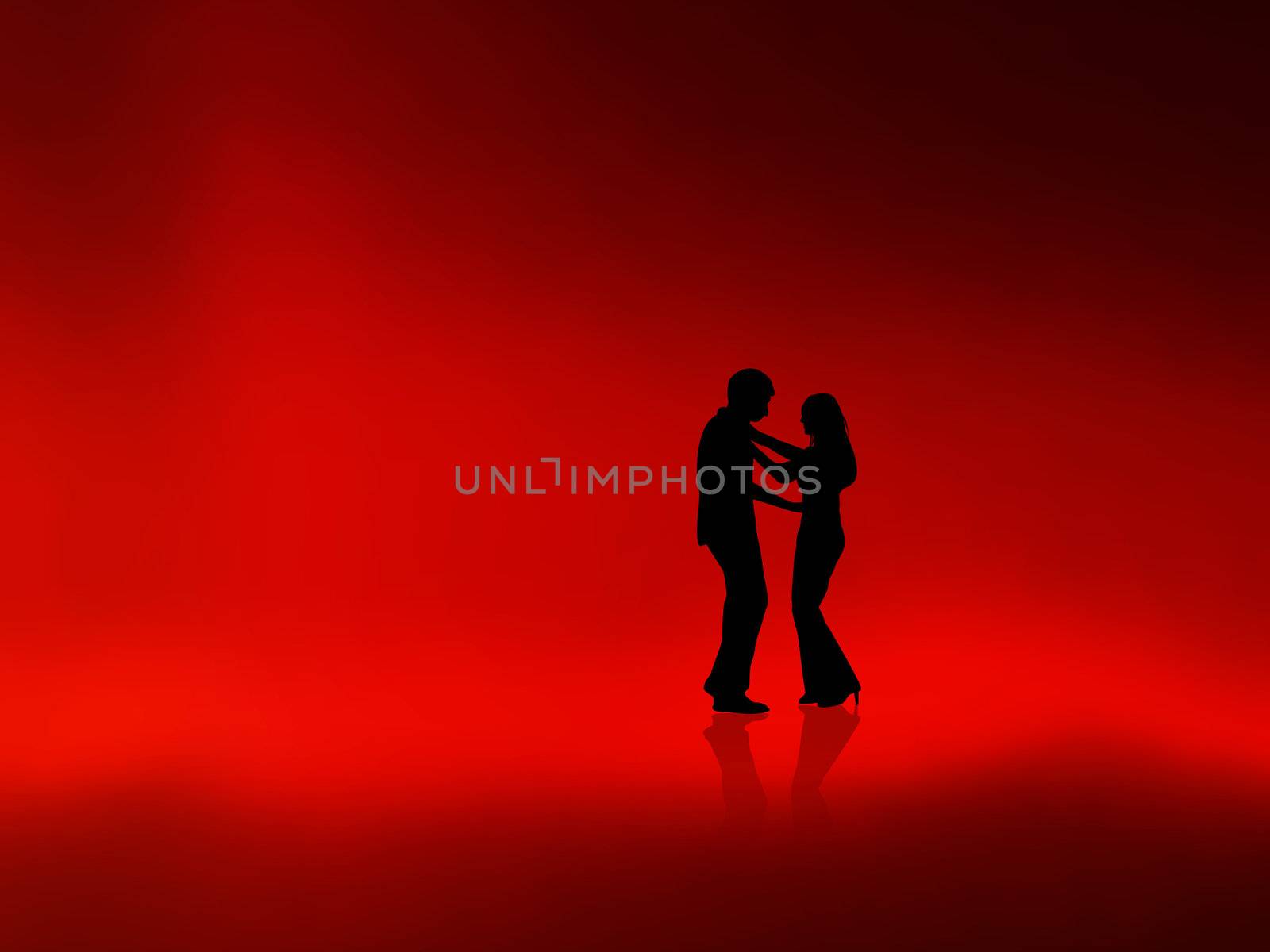 couple is dancing in front of a high window