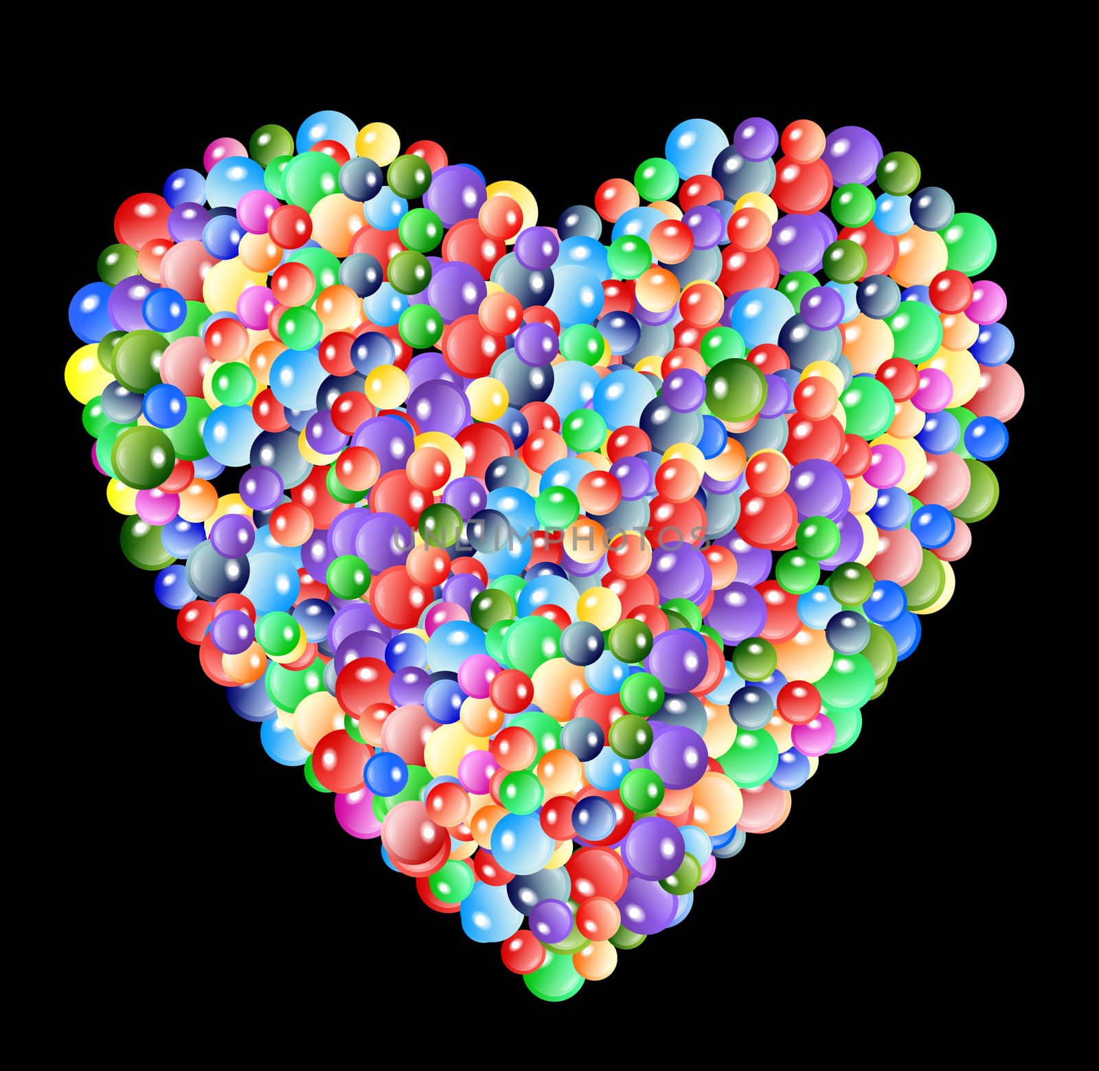 bubble heart by peromarketing