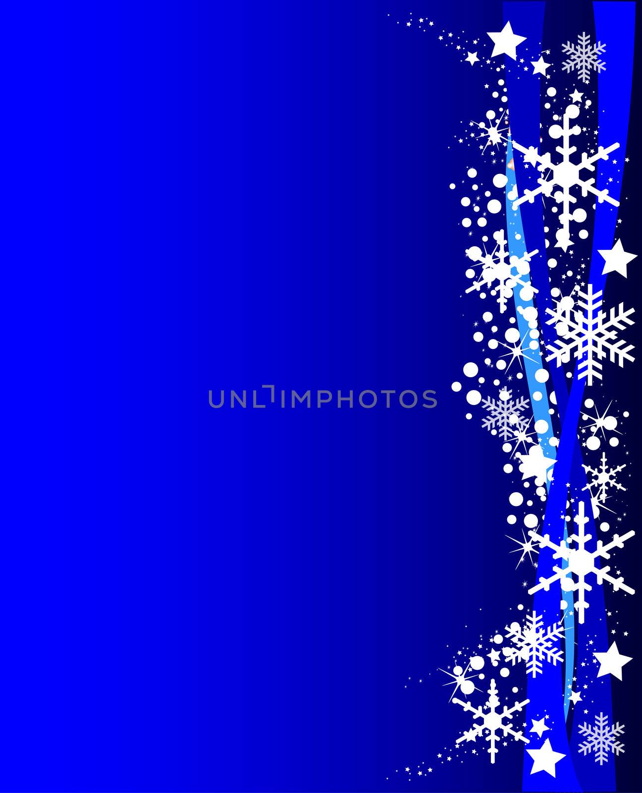 Blue Christmas Background by peromarketing