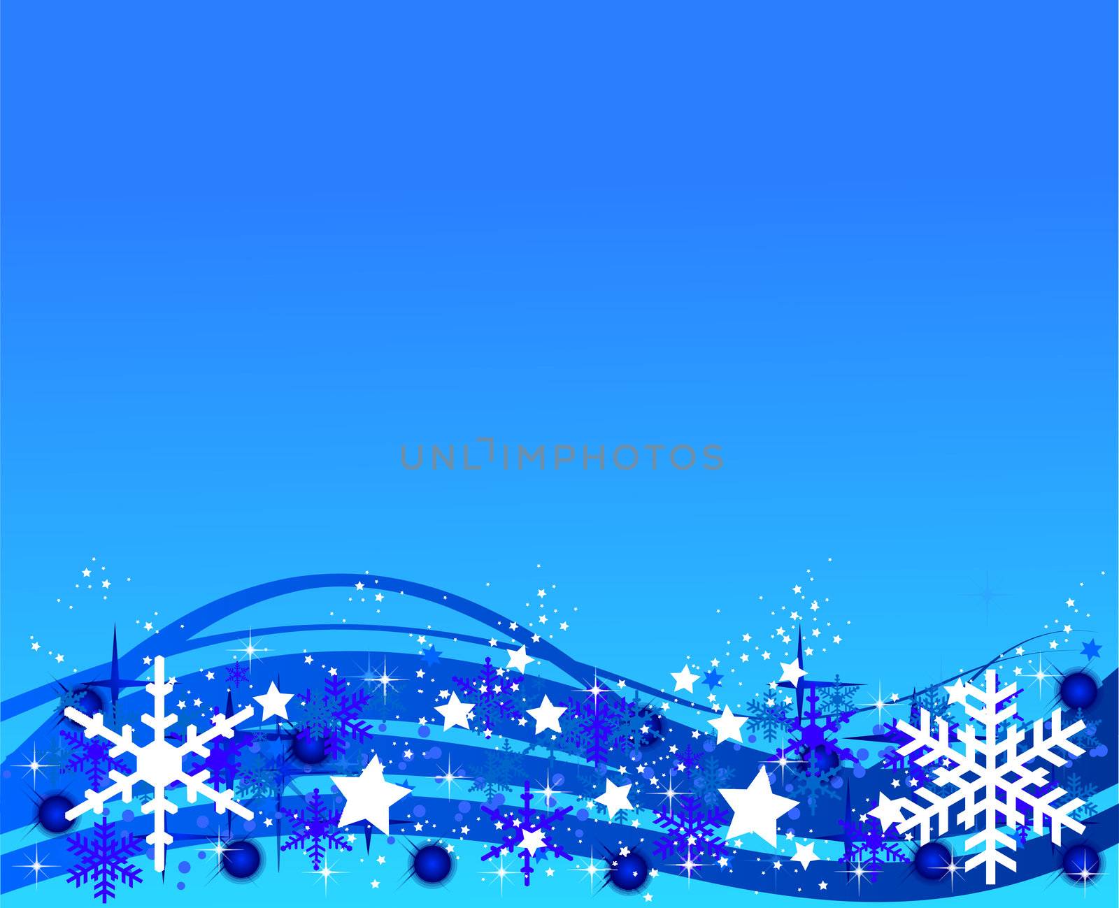 Blue Christmas Background