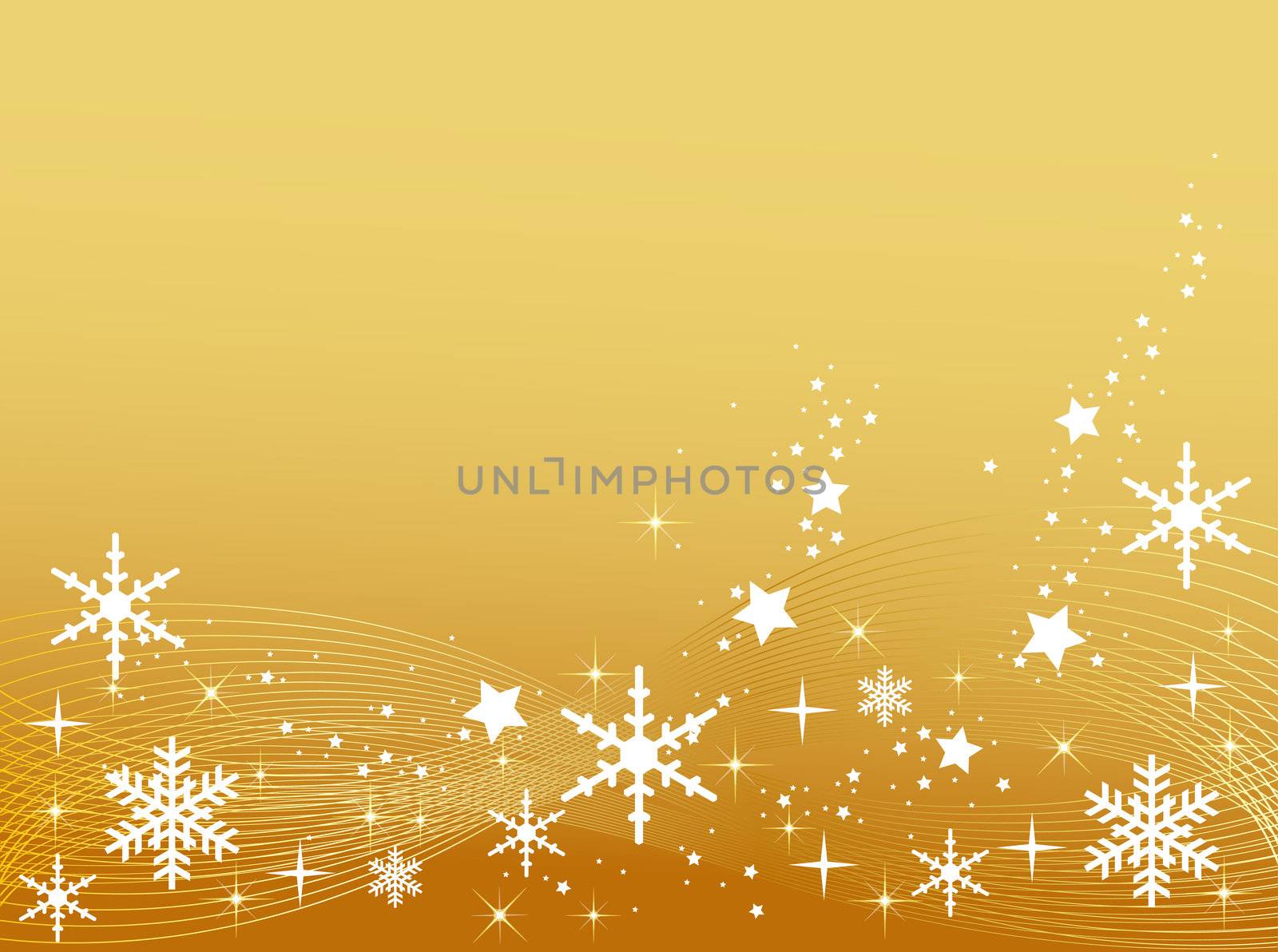 Golden Christmas Background