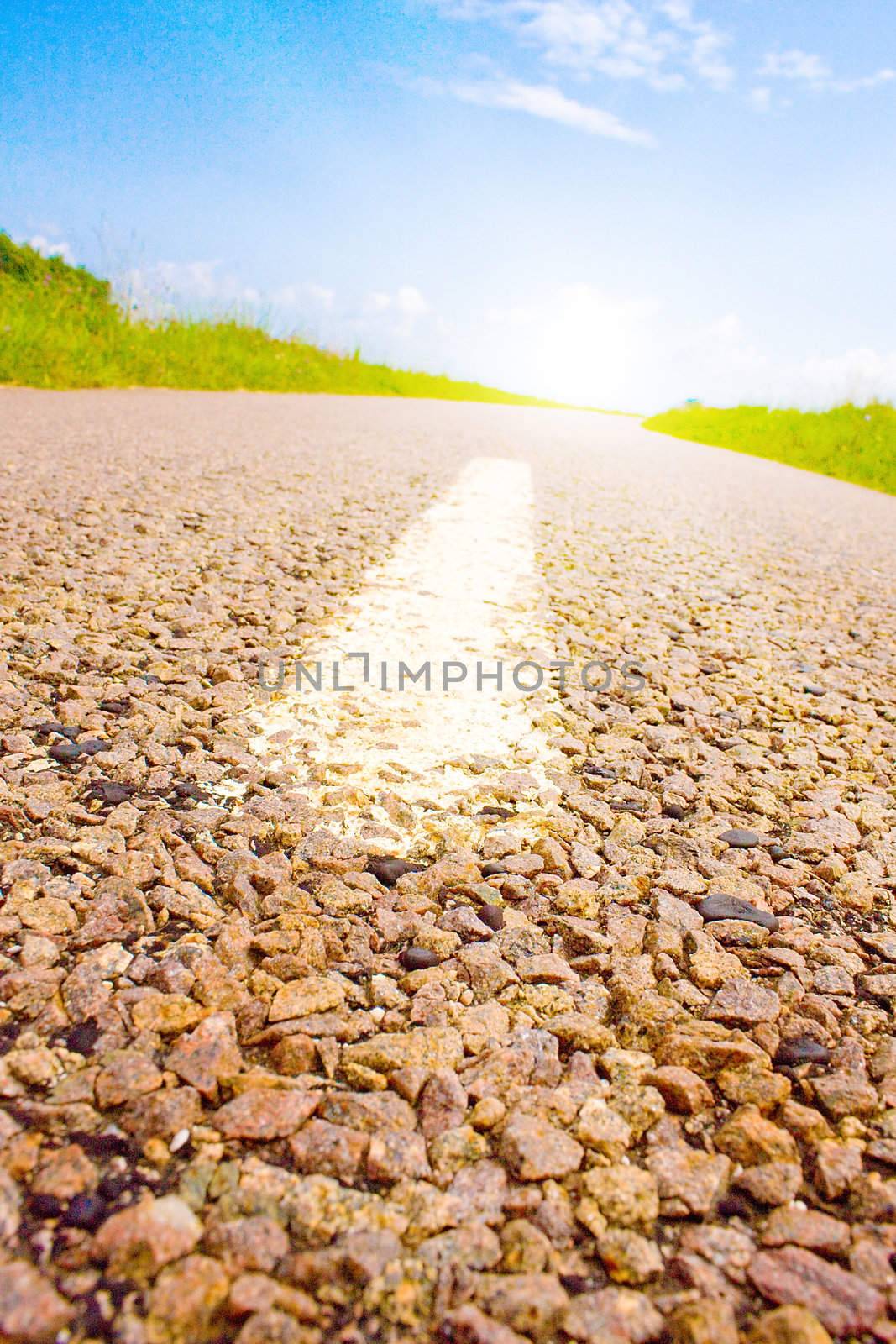 Highway in landscape