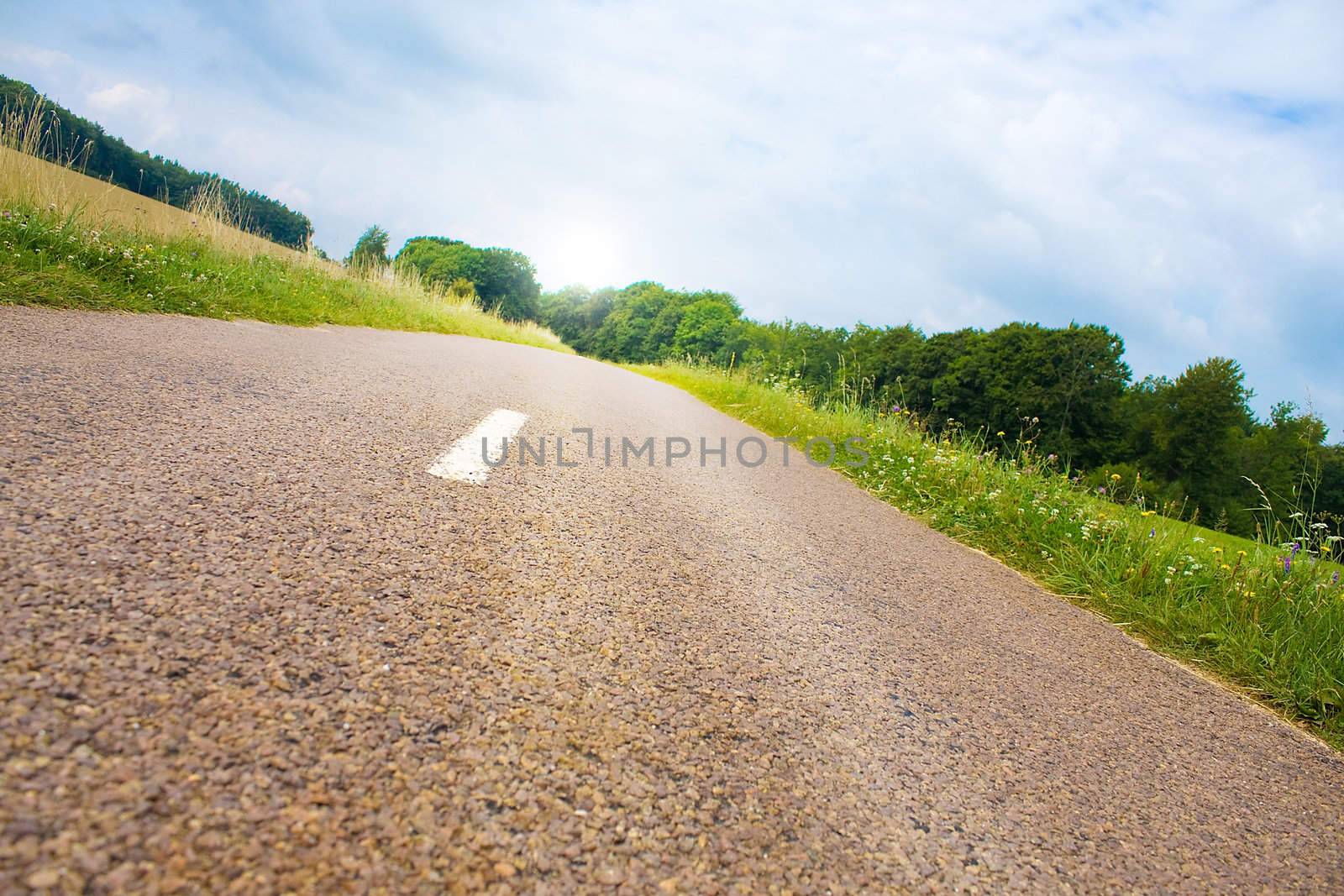 Highway in landscape by juweber