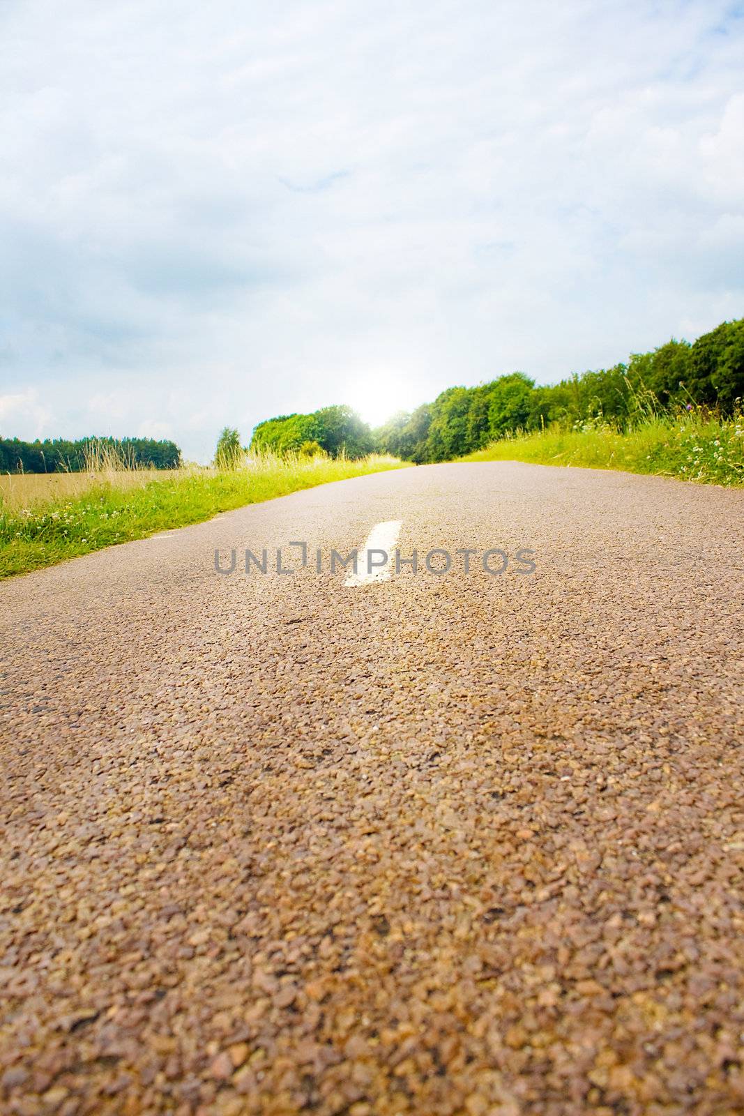 Highway in landscape