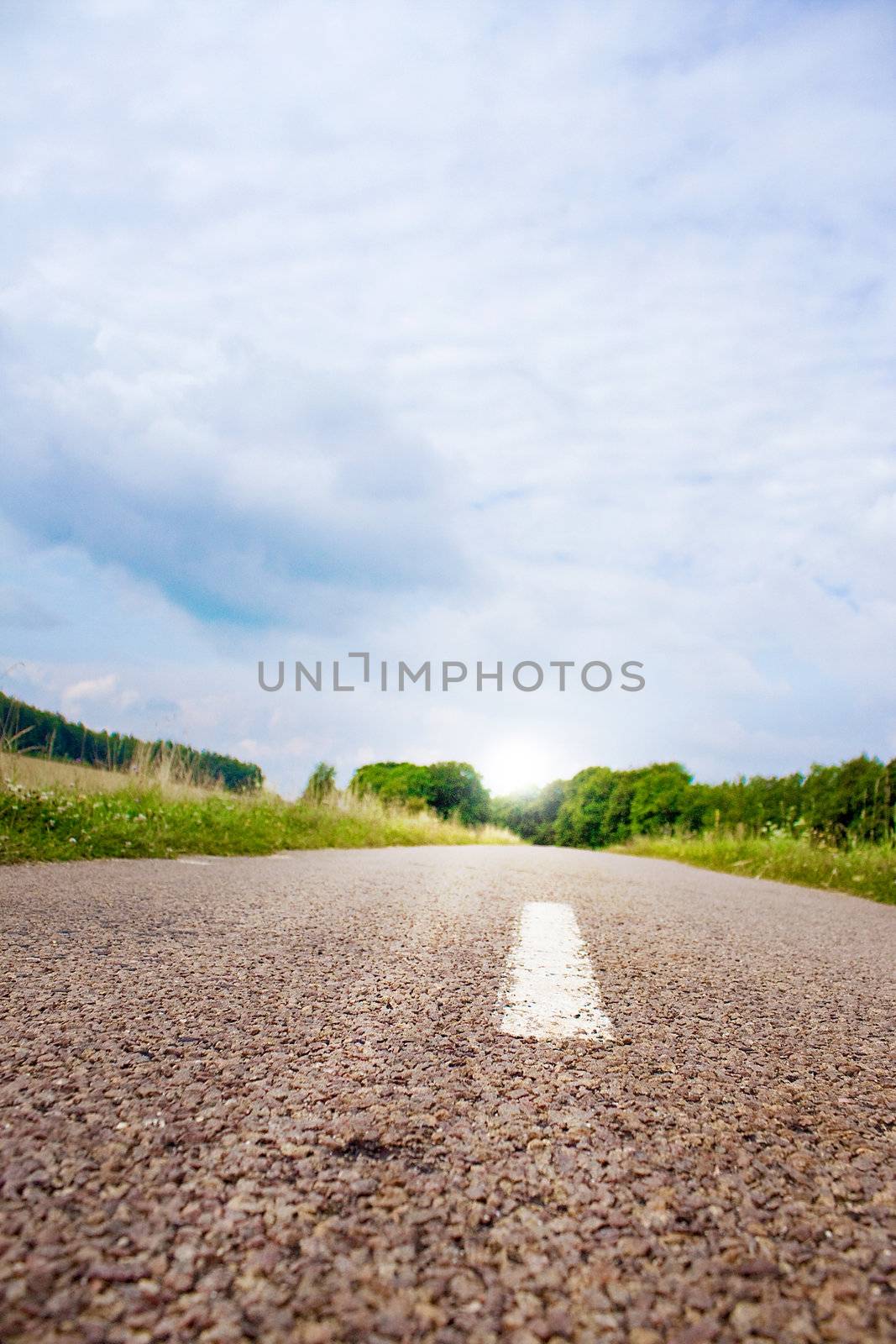 Highway in landscape