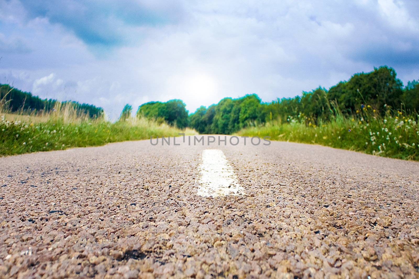 Highway in landscape by juweber