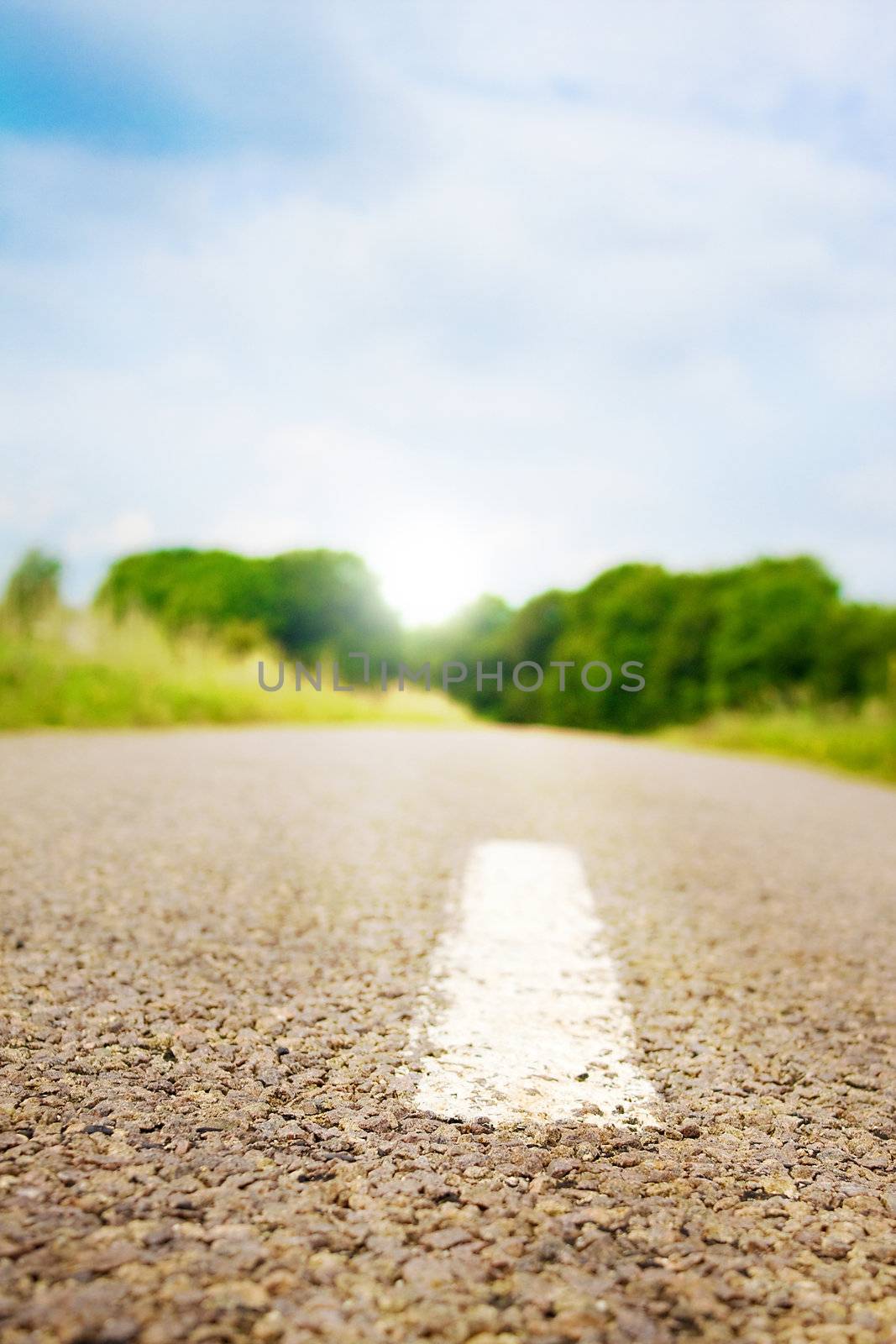 Highway in landscape