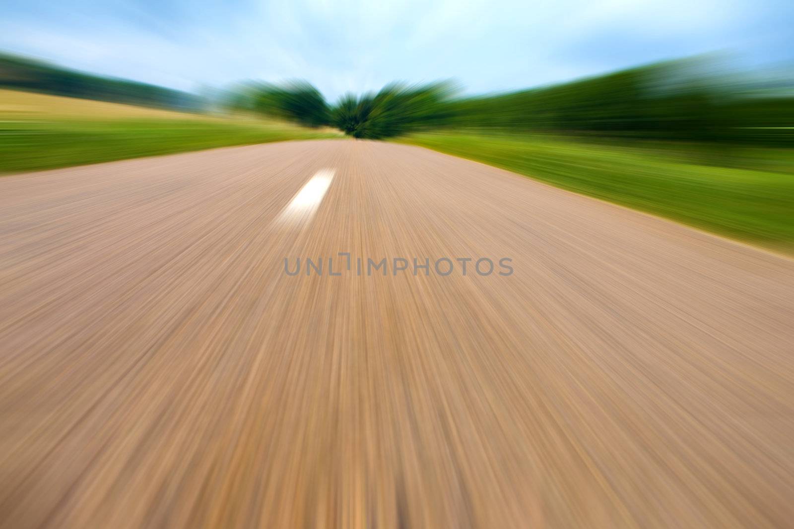 Highway in landscape by juweber